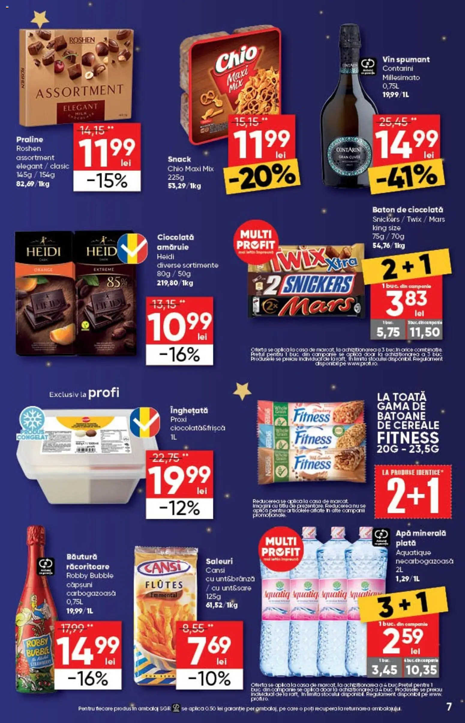 Catalog Profi 26 Decembrie 2025 - 5 Ianuarie 2026 | Pagina 7 | Produse: Yazı tahtası kalemi, Praline, Cereale, Apă