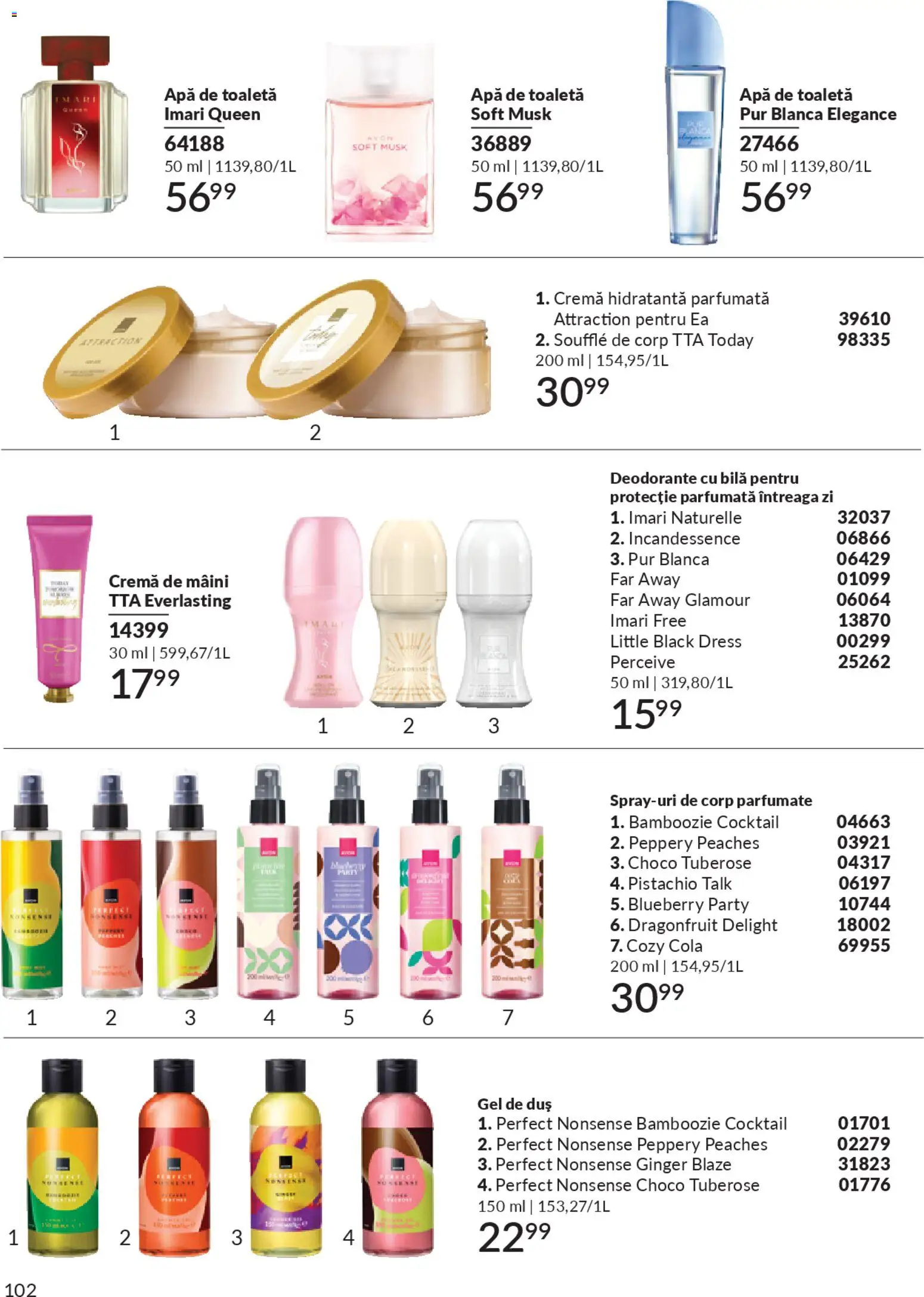 Catalog Avon 1 - 30 Ianuarie 2026 | Pagina 104 | Produse: Body, Amerikan servis, Deodorant, Apă