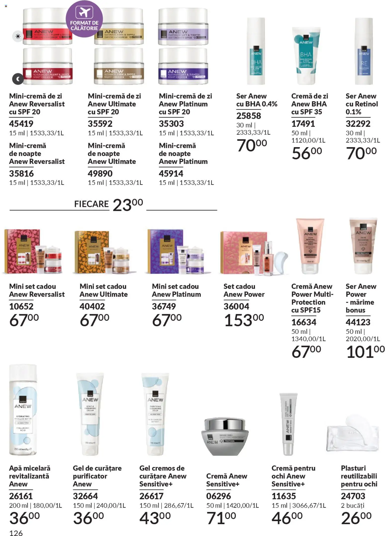 Catalog Avon 1 - 30 Ianuarie 2026 | Pagina 128 | Produse: Plasturi, Serum, Cremă de zi, Apă micelară