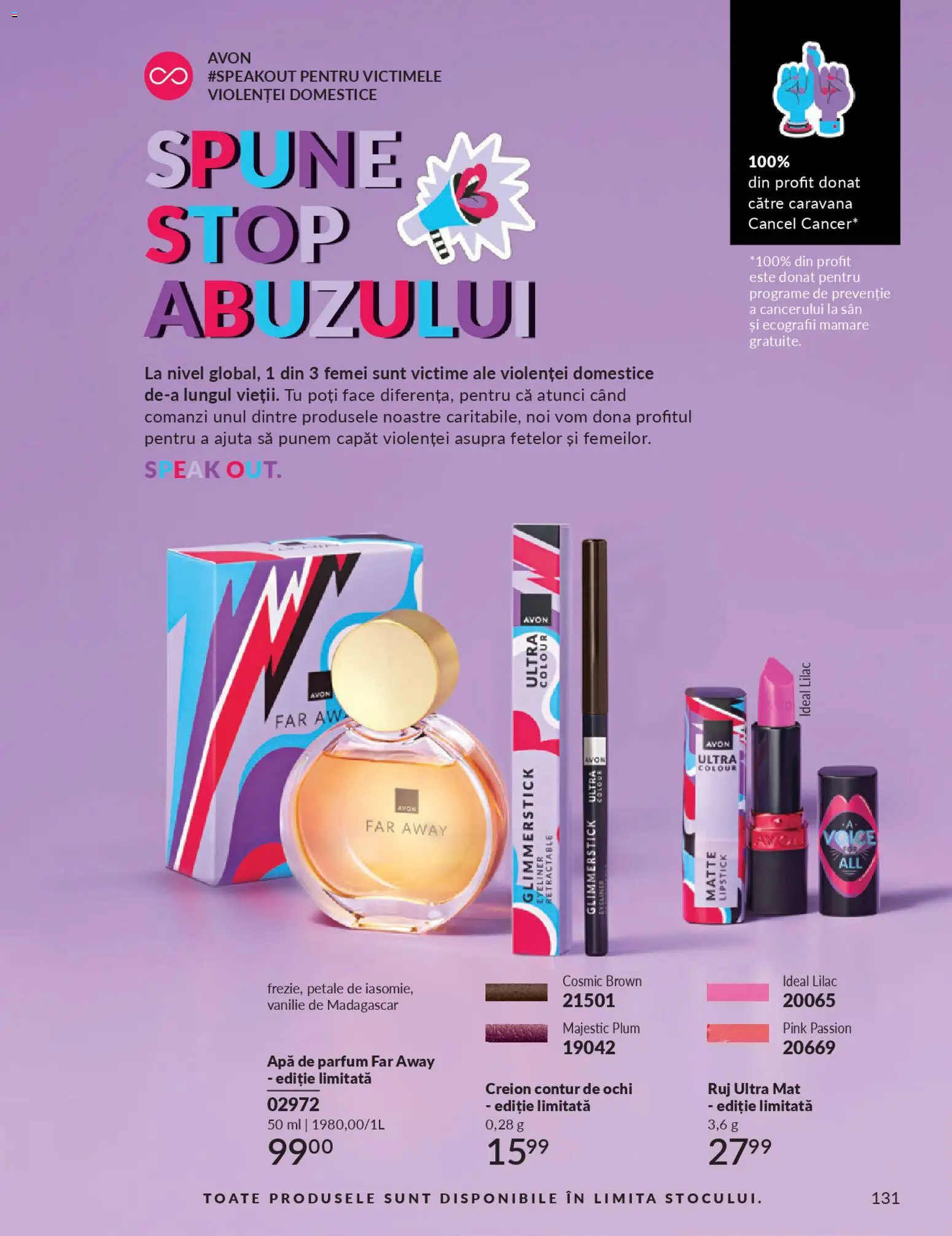 Catalog Avon 1 - 30 Ianuarie 2026 | Pagina 133 | Produse: Apă de parfum, Parfum, Ruj, Apă