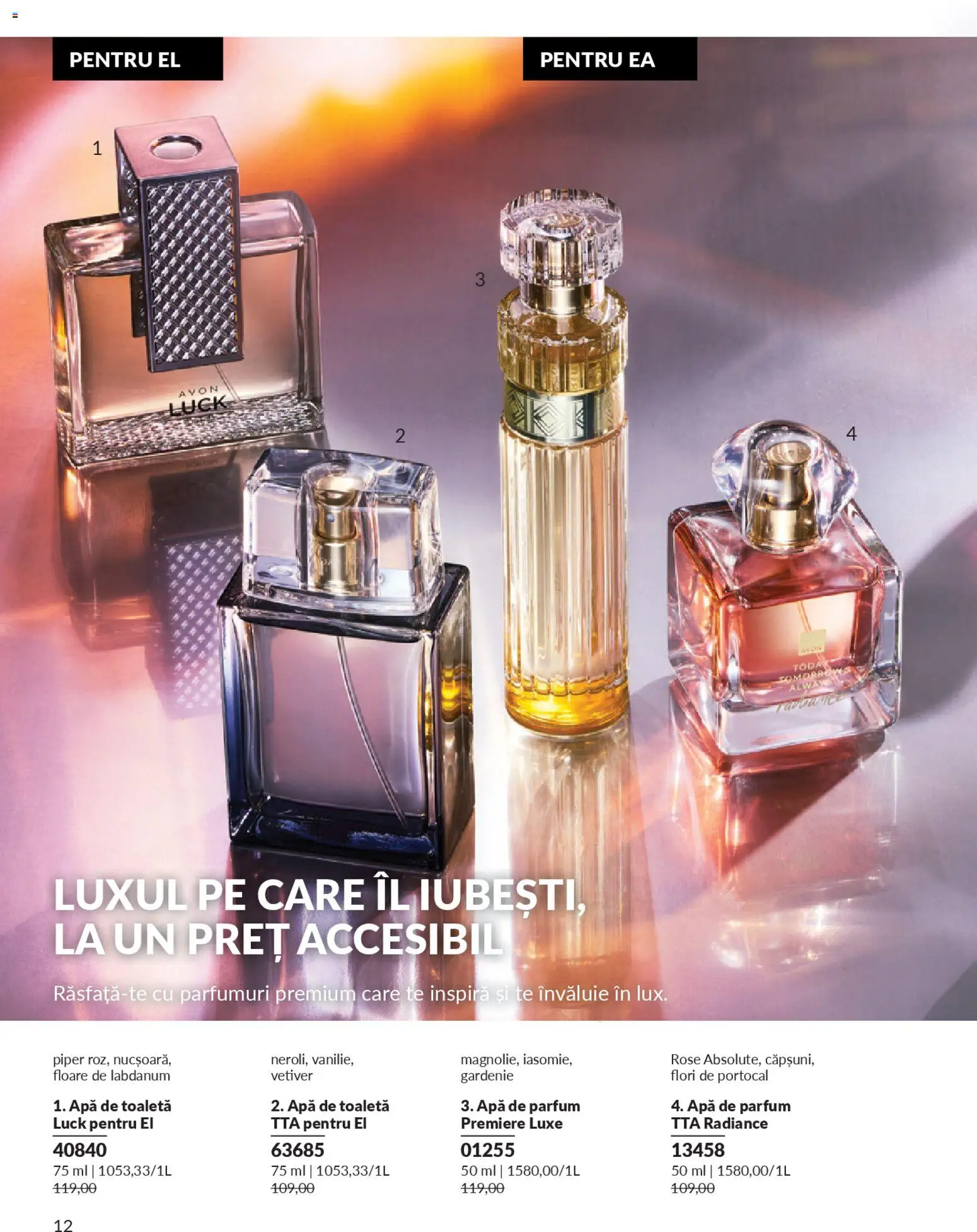 Catalog Avon 1 - 30 Ianuarie 2026 | Pagina 14 | Produse: Toaletă, Parfum, Apă de toaletă, Apă
