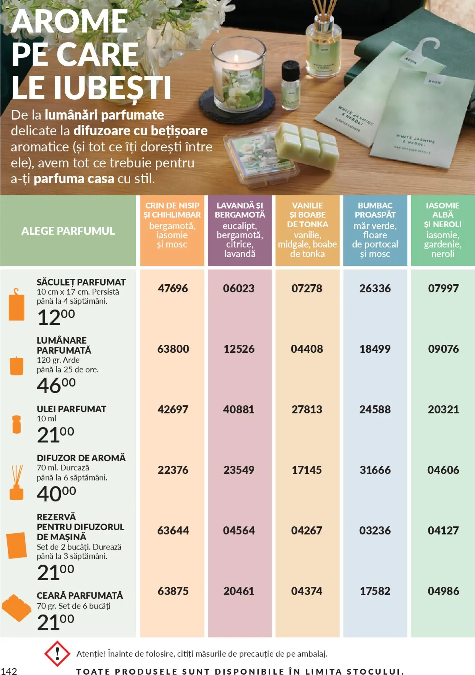 Catalog Avon 1 - 30 Ianuarie 2026 | Pagina 144 | Produse: Difuzor, Lumânare, Ulei parfumat, Ulei