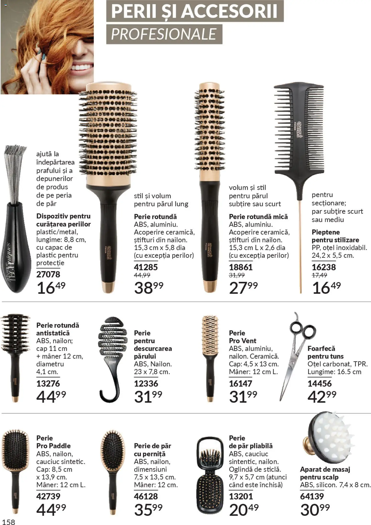 Catalog Avon 1 - 30 Ianuarie 2026 | Pagina 160 | Produse: Perie de păr, Pieptene, Mâner, Oglindă