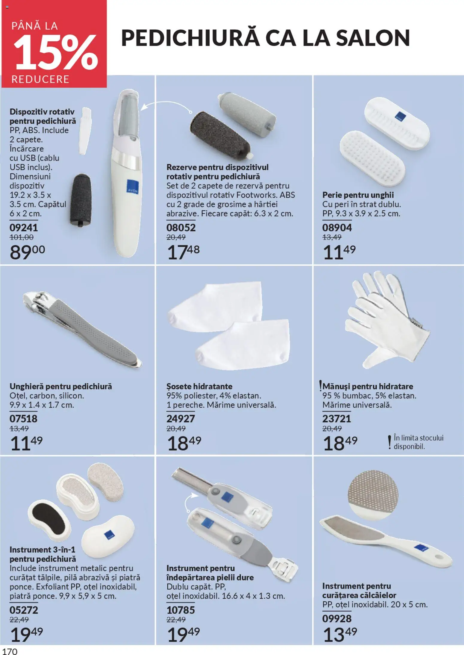 Catalog Avon 1 - 30 Ianuarie 2026 | Pagina 172 | Produse: Mănuși, Exfoliant, Perie, Șosete