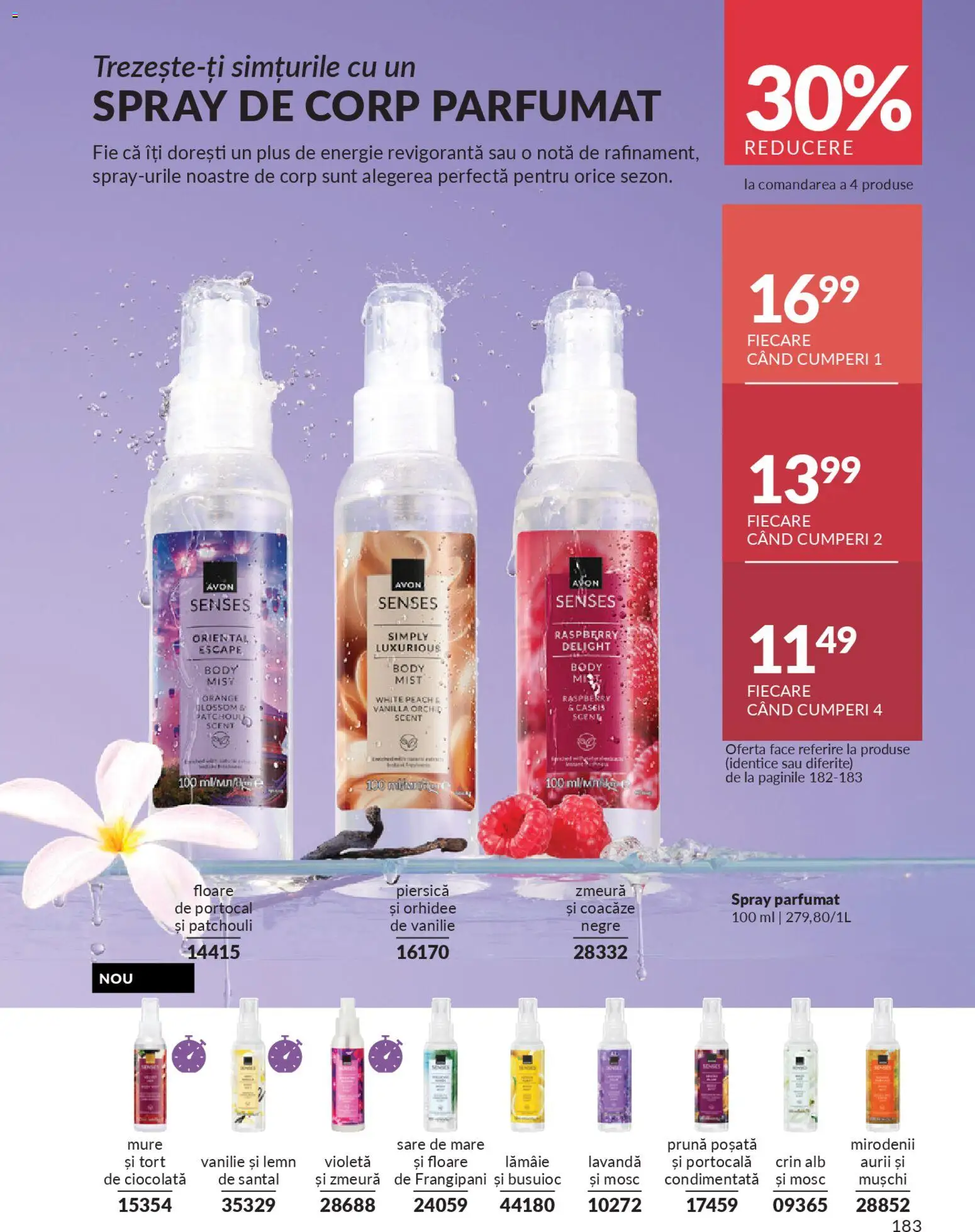 Catalog Avon 1 - 30 Ianuarie 2026 | Pagina 185 | Produse: Piersică, Zmeură, Ciocolată, Sare