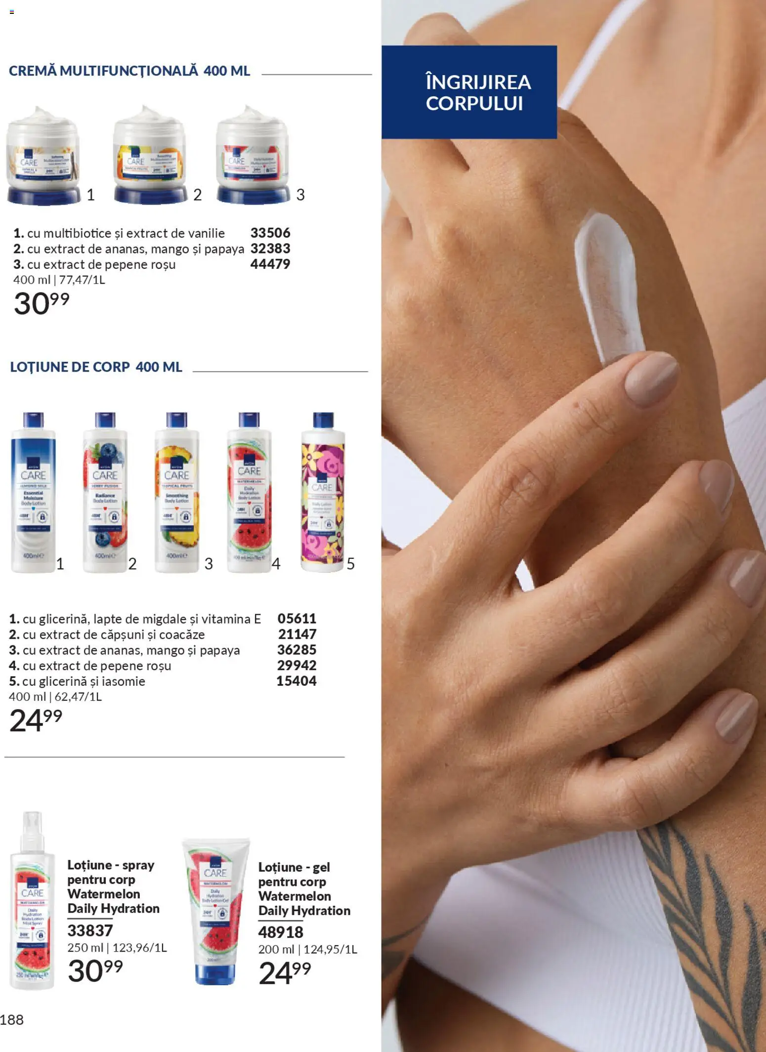 Catalog Avon 1 - 30 Ianuarie 2026 | Pagina 190 | Produse: Lapte, Cremă, Căpșuni, Boncuklu Oyuncakları