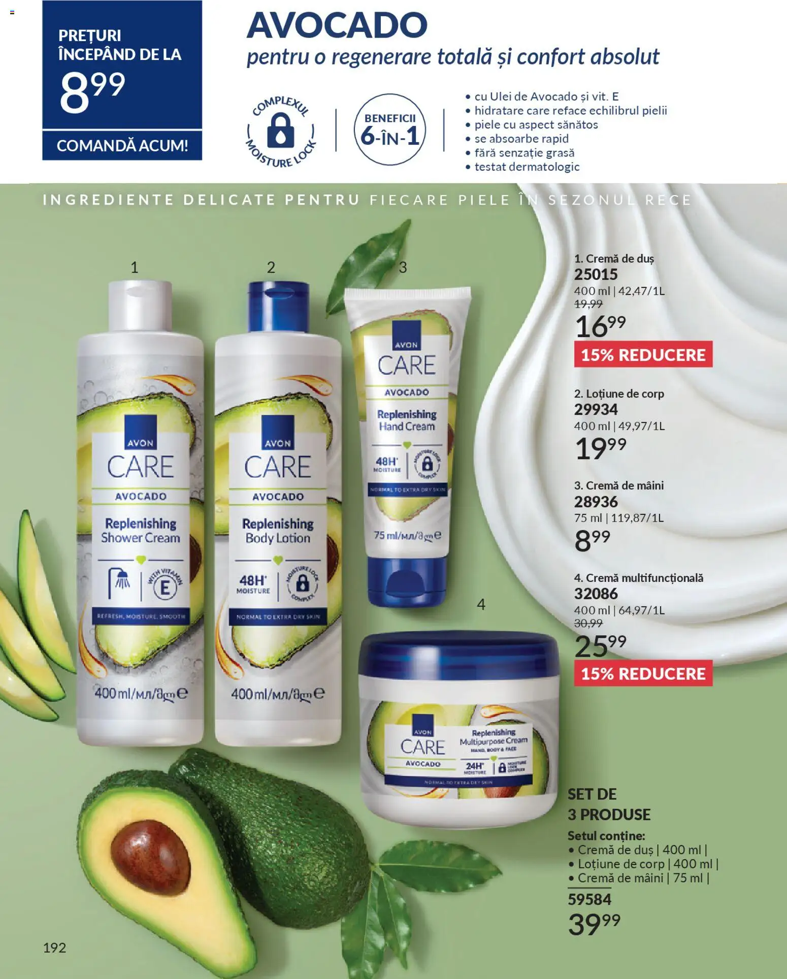 Catalog Avon 1 - 30 Ianuarie 2026 | Pagina 194 | Produse: Body, Duș, Cremă de mâini, Avocado