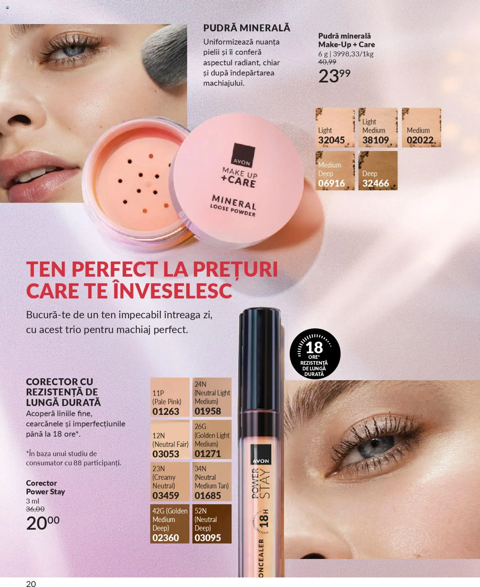 Catalog Avon 1 - 30 Ianuarie 2026 | Pagina 22 | Produse: Machiaj, Concealer, Pudră