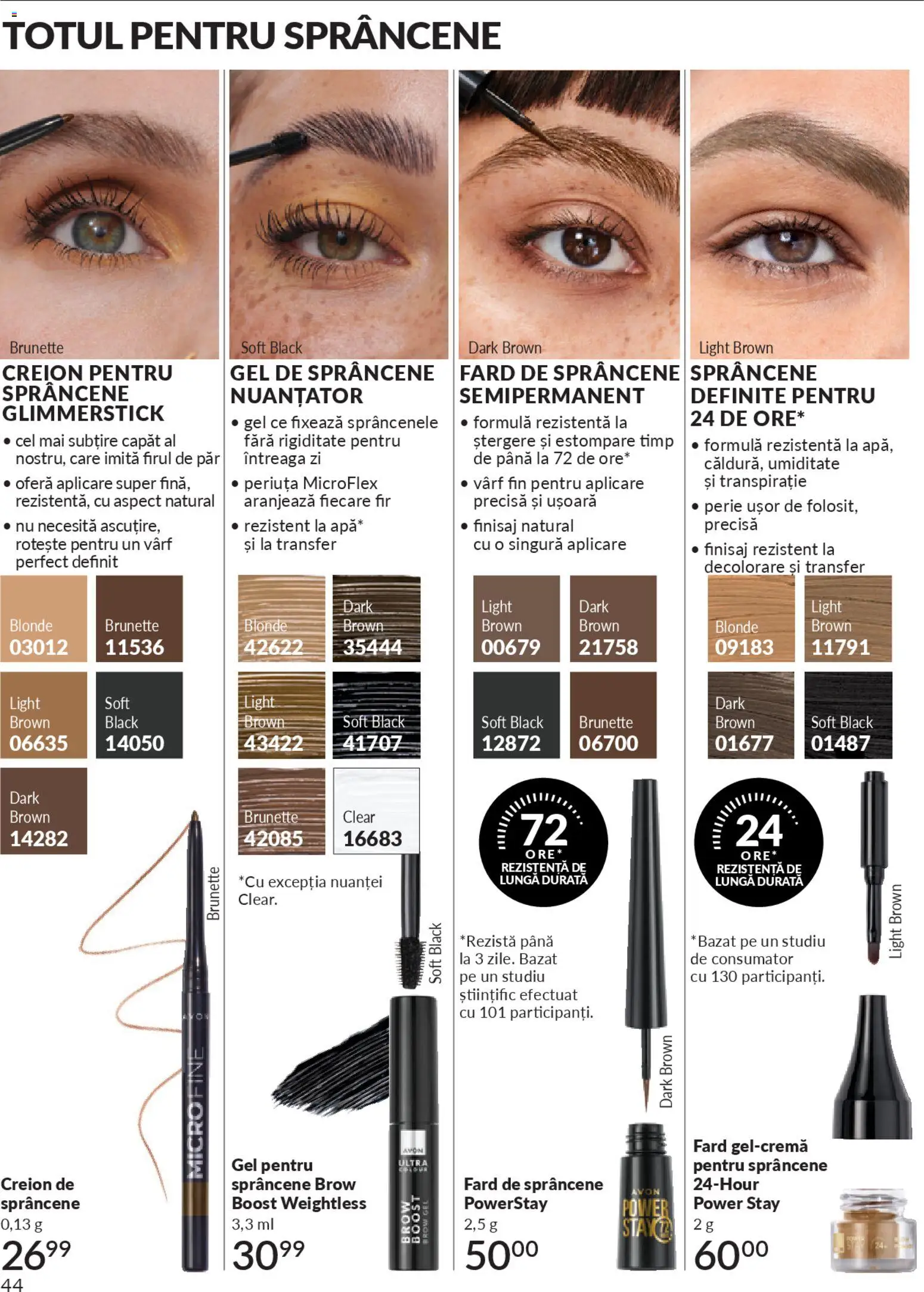 Catalog Avon 1 - 30 Ianuarie 2026 | Pagina 46 | Produse: Creion de sprâncene, Perie