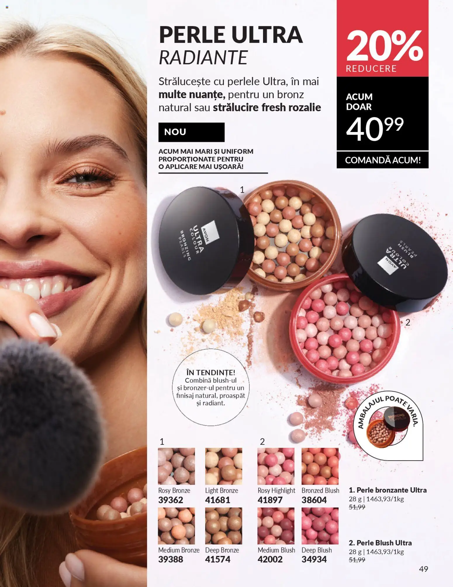 Catalog Avon 1 - 30 Ianuarie 2026 | Pagina 51 | Produse: Perle bronzante, Akrilik boya, Blush
