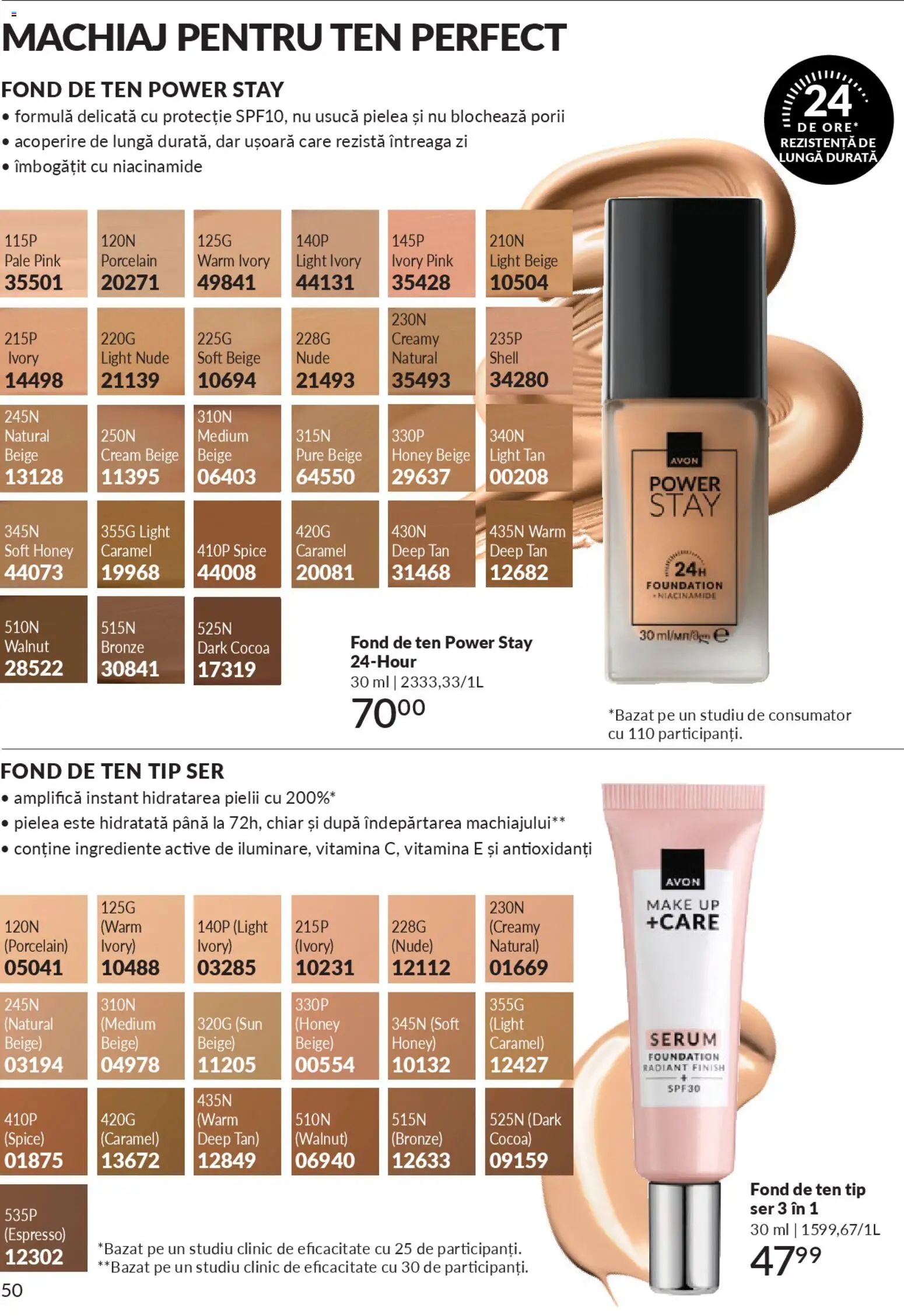 Catalog Avon 1 - 30 Ianuarie 2026 | Pagina 52 | Produse: Fond de ten, Serum, Machiaj