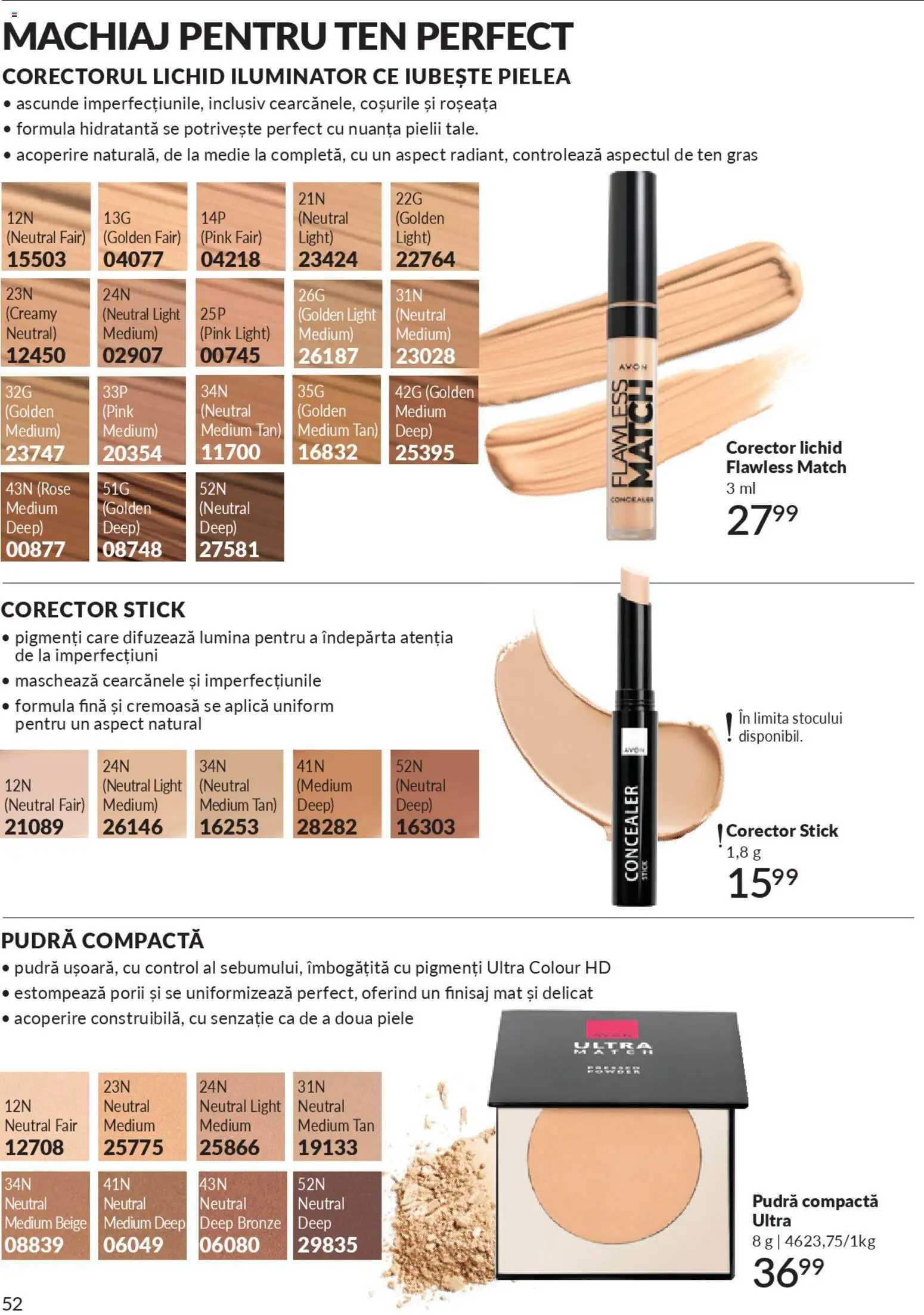 Catalog Avon 1 - 30 Ianuarie 2026 | Pagina 54 | Produse: Tavuk suyu, Machiaj, Concealer, Iluminator