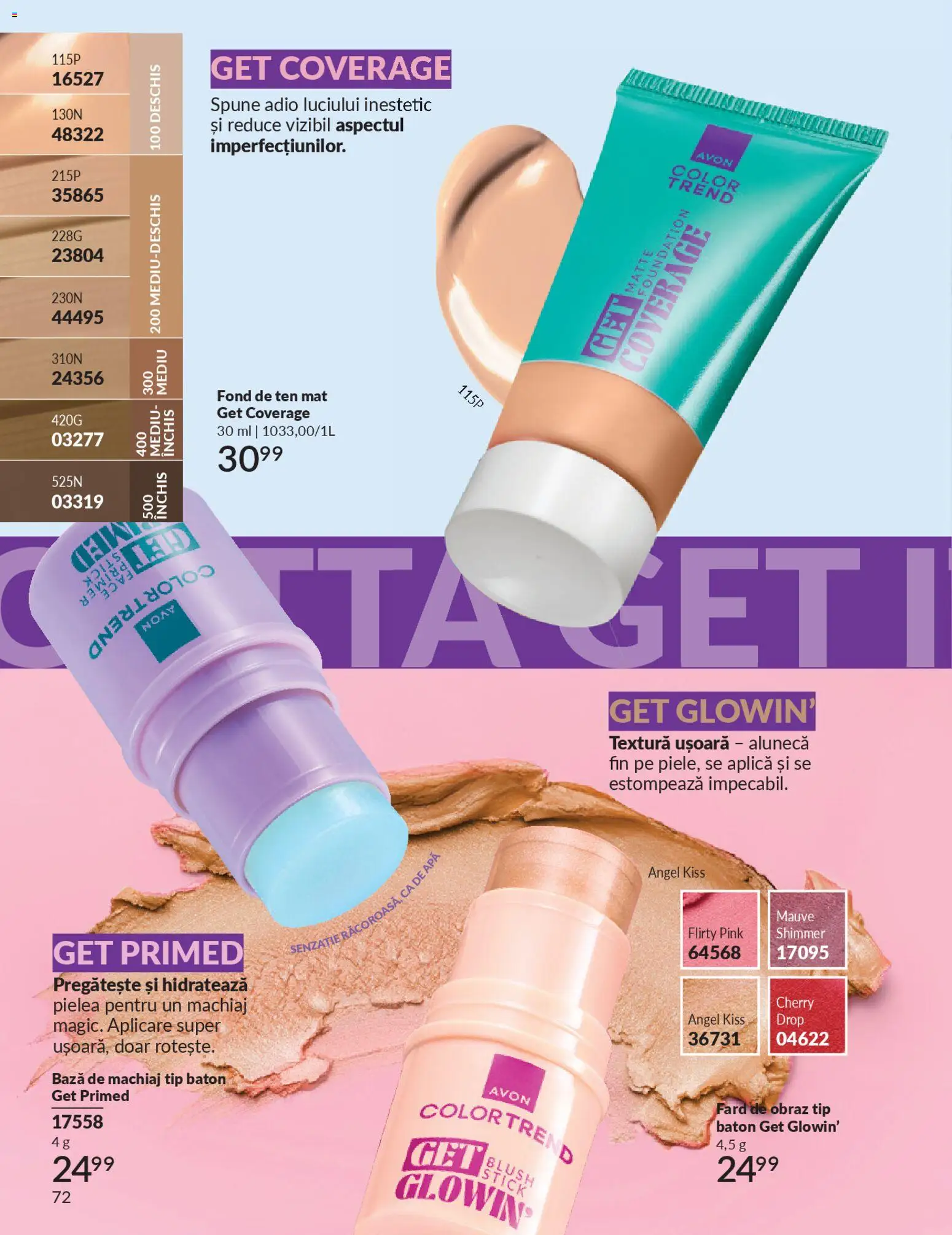 Catalog Avon 1 - 30 Ianuarie 2026 | Pagina 74 | Produse: Fond de ten, Bază de machiaj, Machiaj, Blush