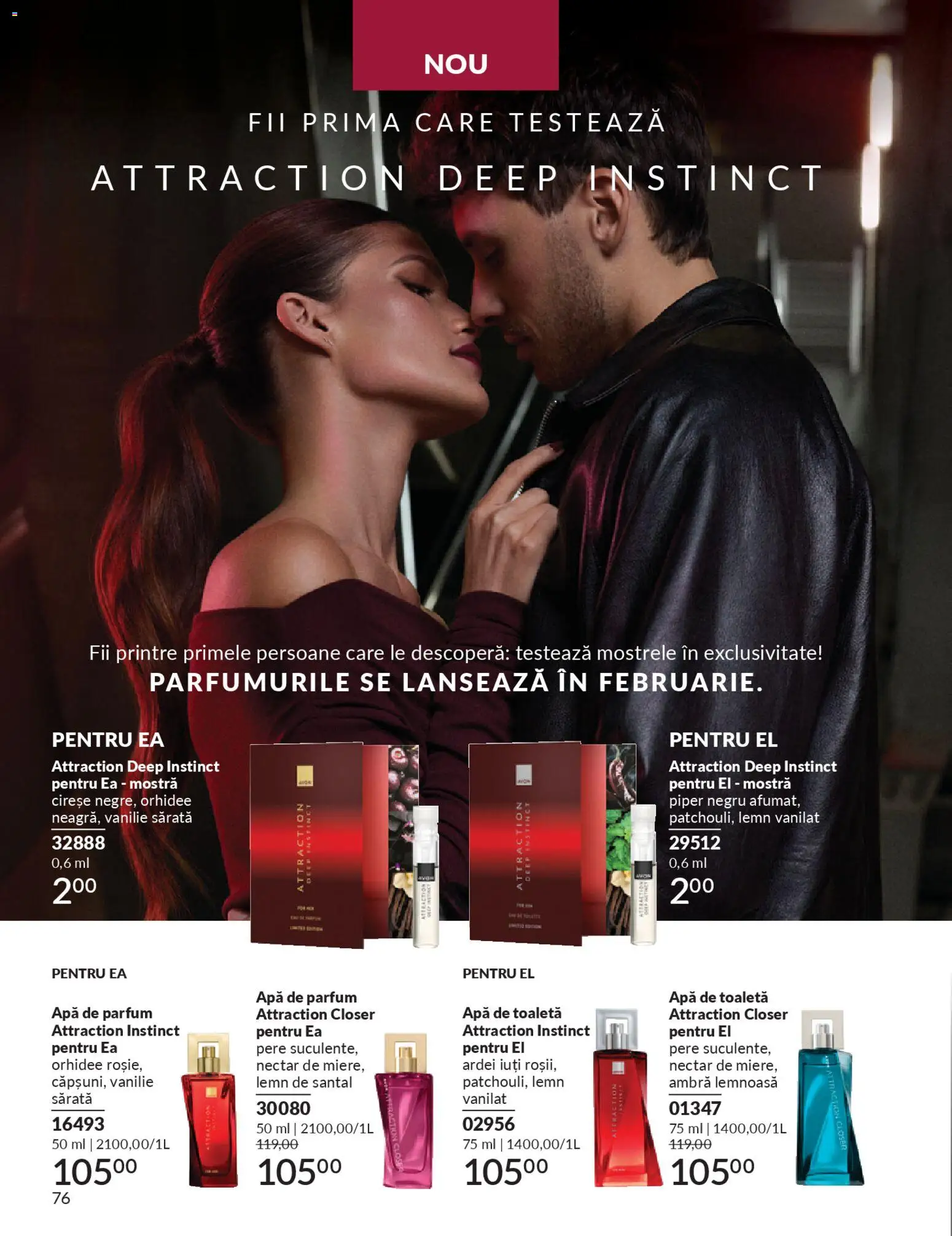 Catalog Avon 1 - 30 Ianuarie 2026 | Pagina 78 | Produse: Apă de parfum, Apă de toaletă, Ardei, Cireșe