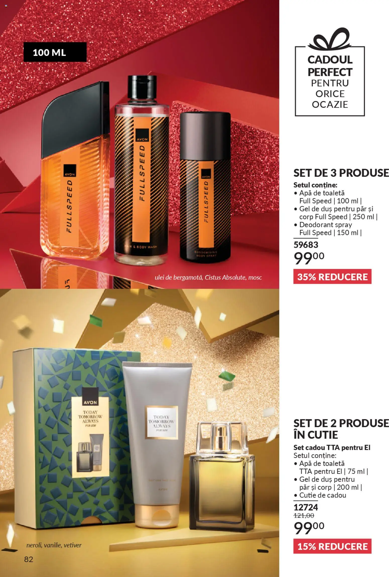 Catalog Avon 1 - 30 Ianuarie 2026 | Pagina 84 | Produse: Toaletă, Ulei, Gel de duș, Apă