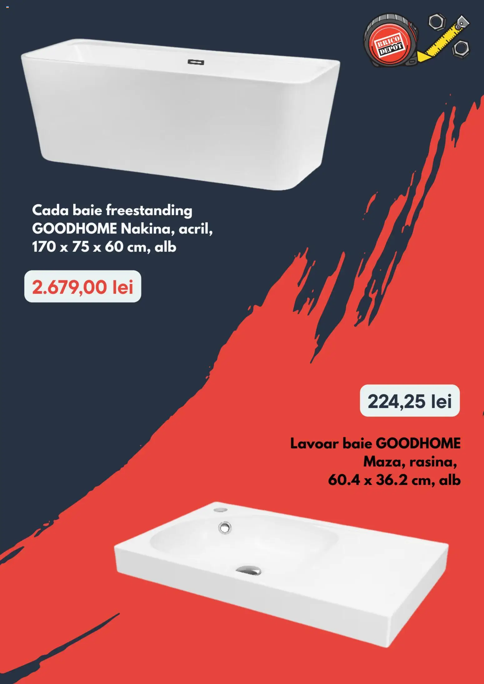Catalog Brico Depot 1 - 13 Ianuarie 2026 | Pagina 2 | Produse: Lavoar, Cadă