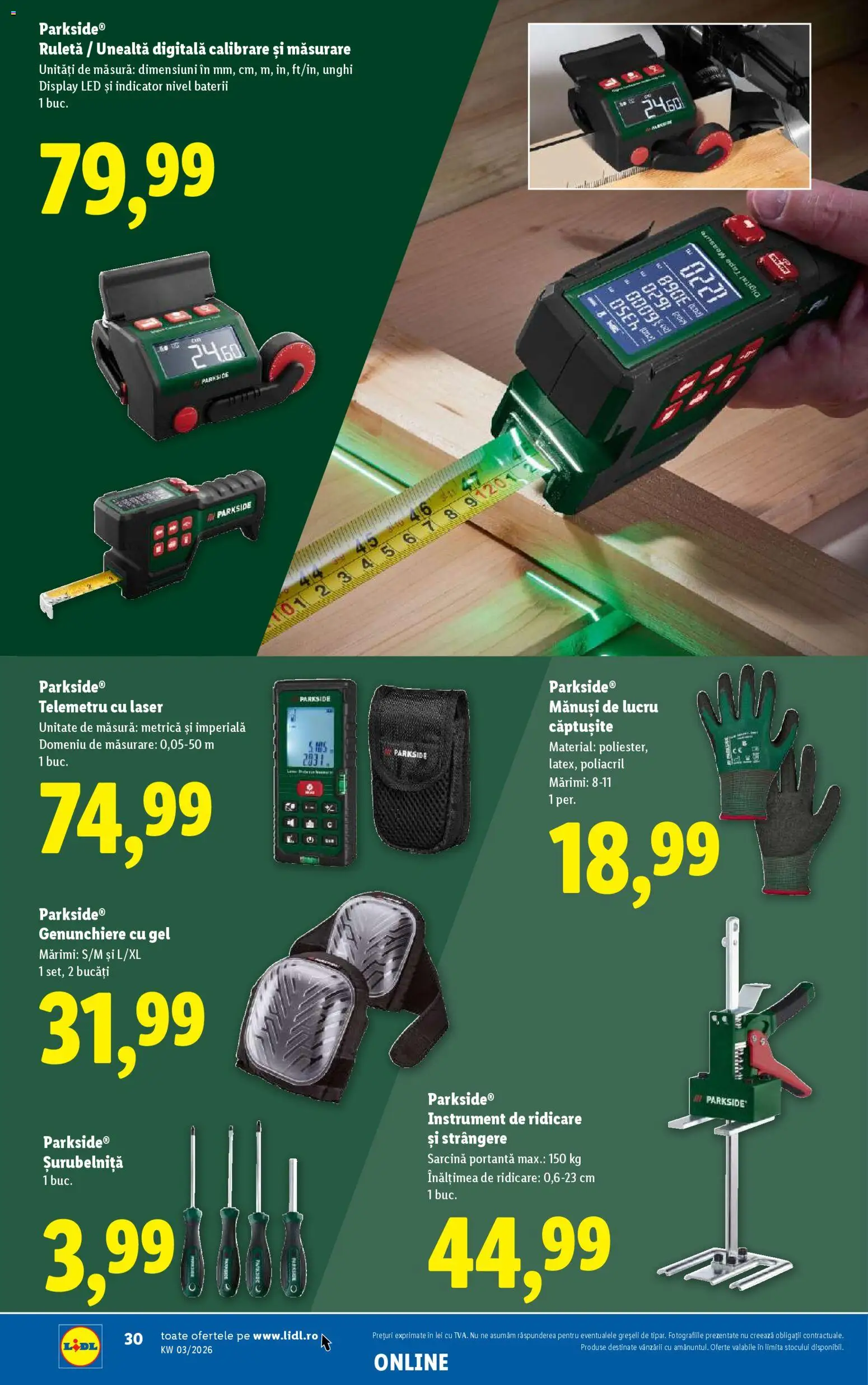 Catalog LIDL 12 - 17 Ianuarie 2026 | Pagina 30 | Produse: Mănuși, Telemetru, Babak, Baterii