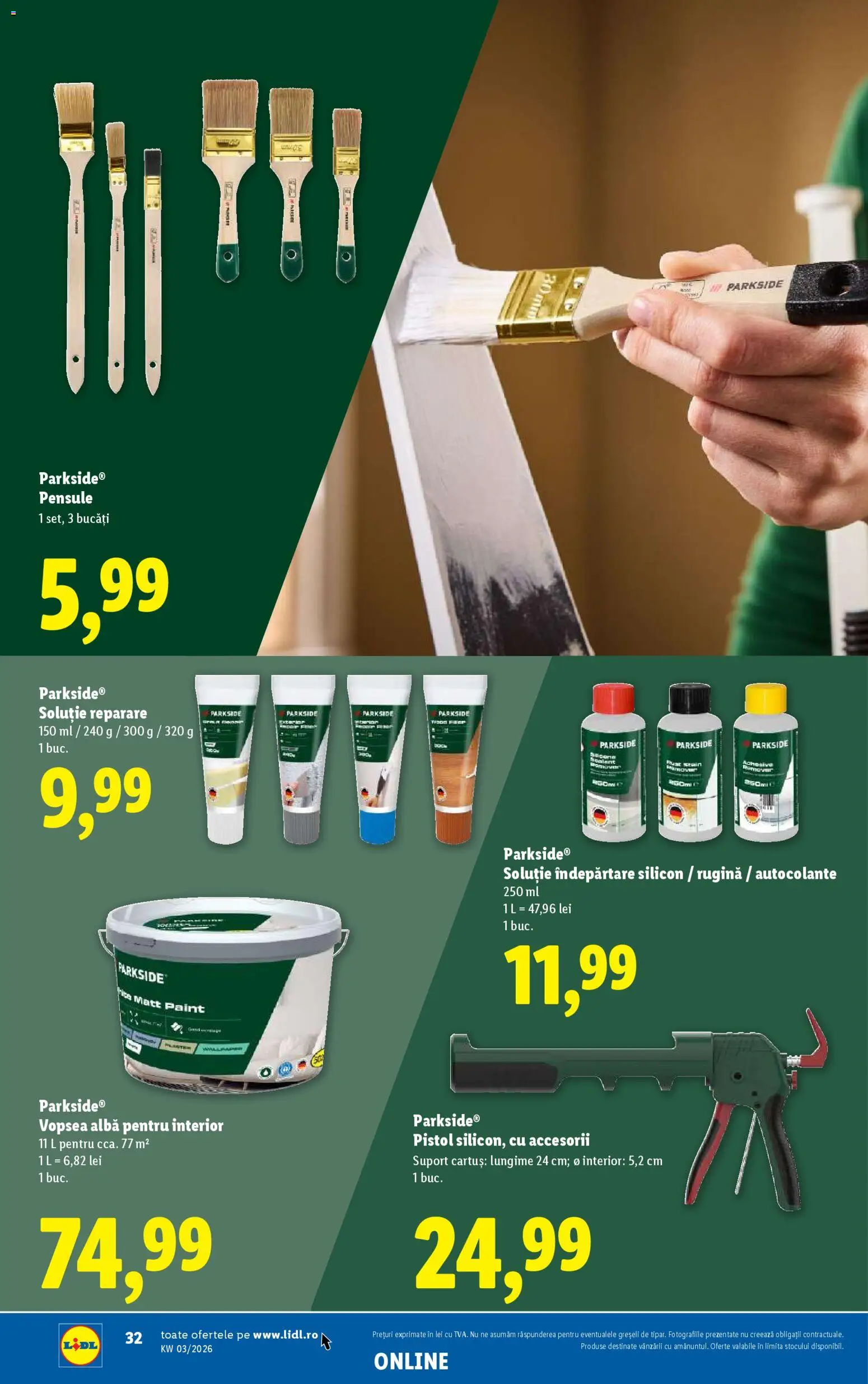 Catalog LIDL 12 - 17 Ianuarie 2026 | Pagina 32 | Produse: Vopsea