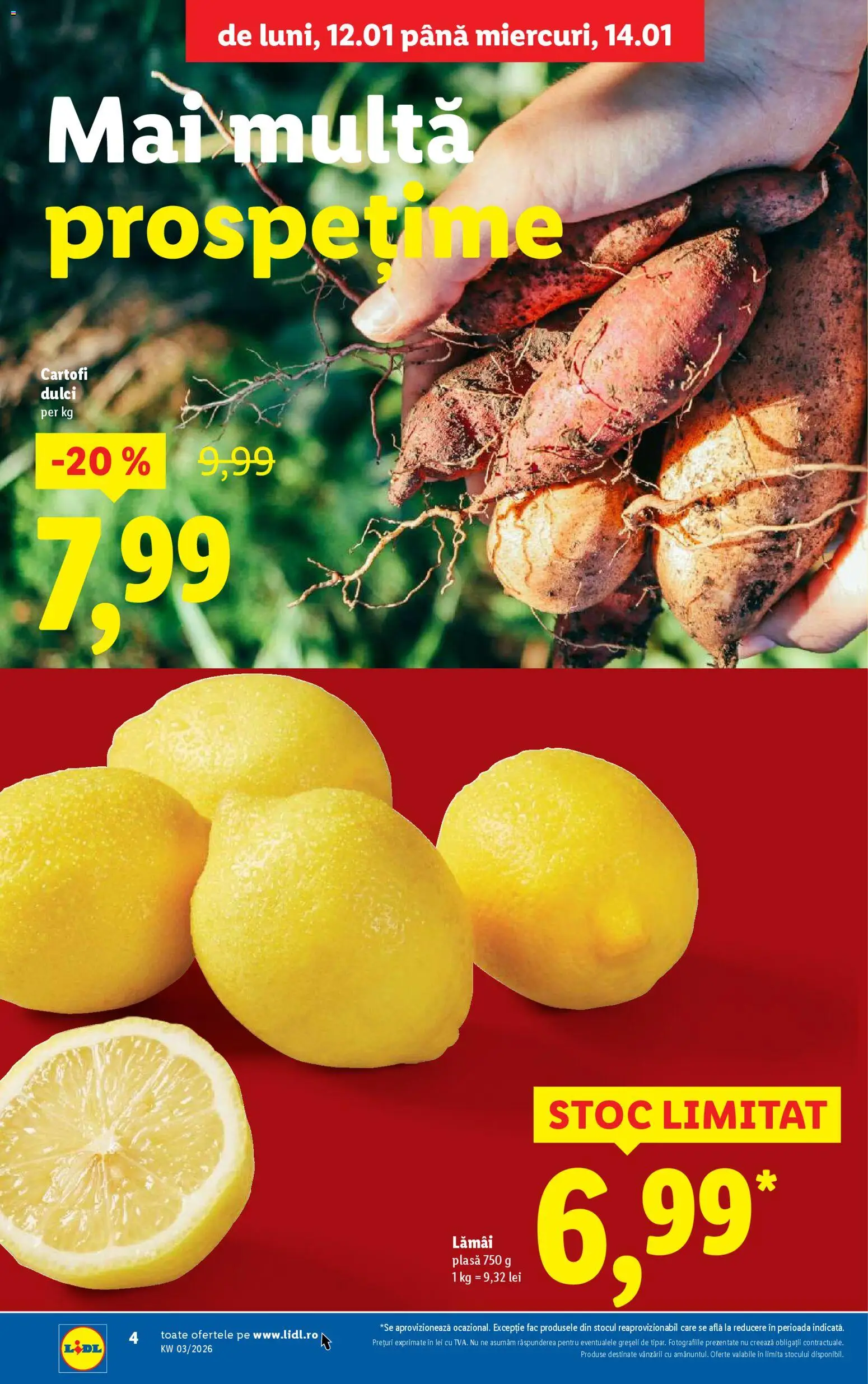 Catalog LIDL 12 - 17 Ianuarie 2026 | Pagina 4 | Produse: Taneli organik hardal, Cartofi