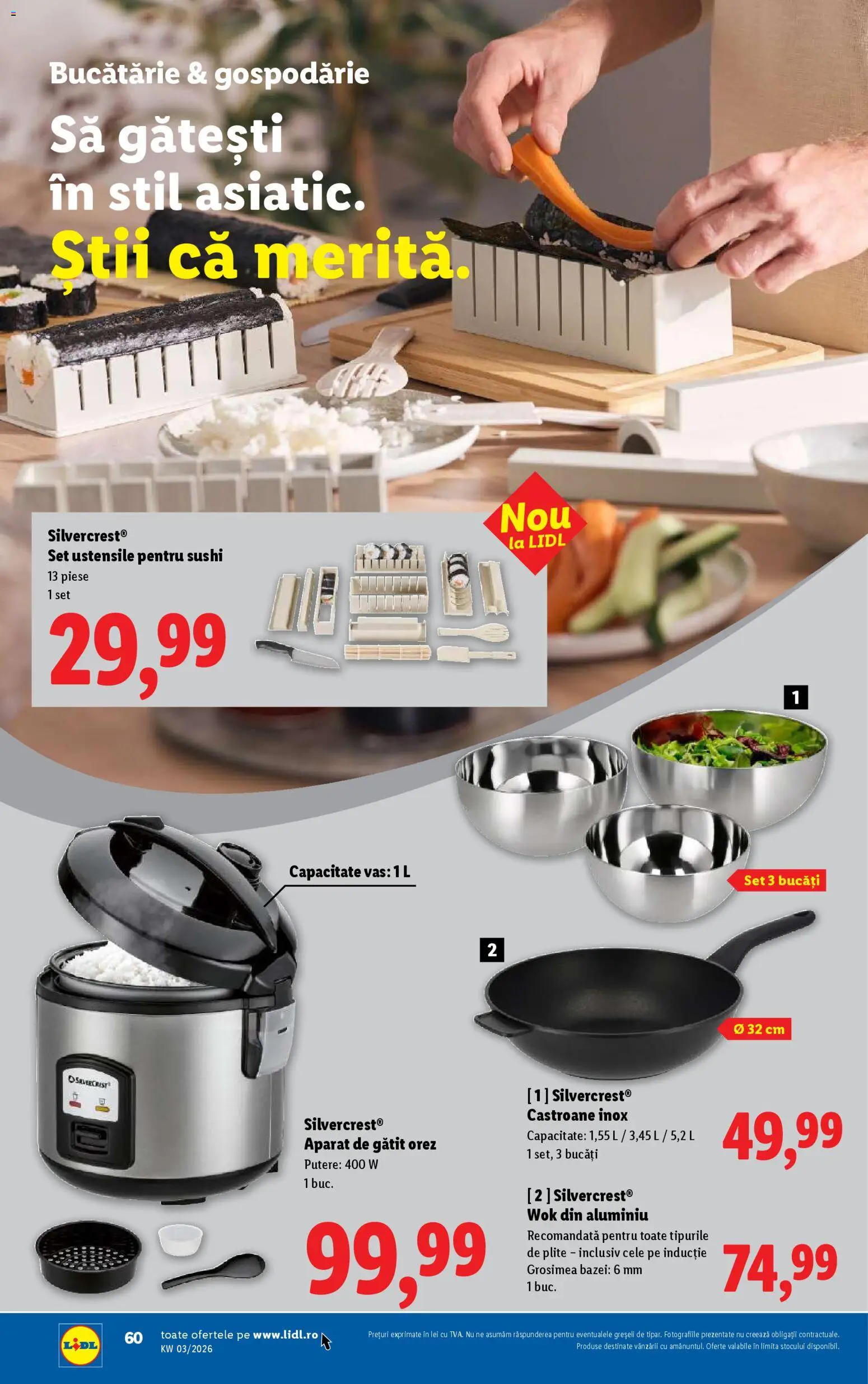 Catalog LIDL 12 - 17 Ianuarie 2026 | Pagina 60 | Produse: Bucătărie, Sushi, Orez