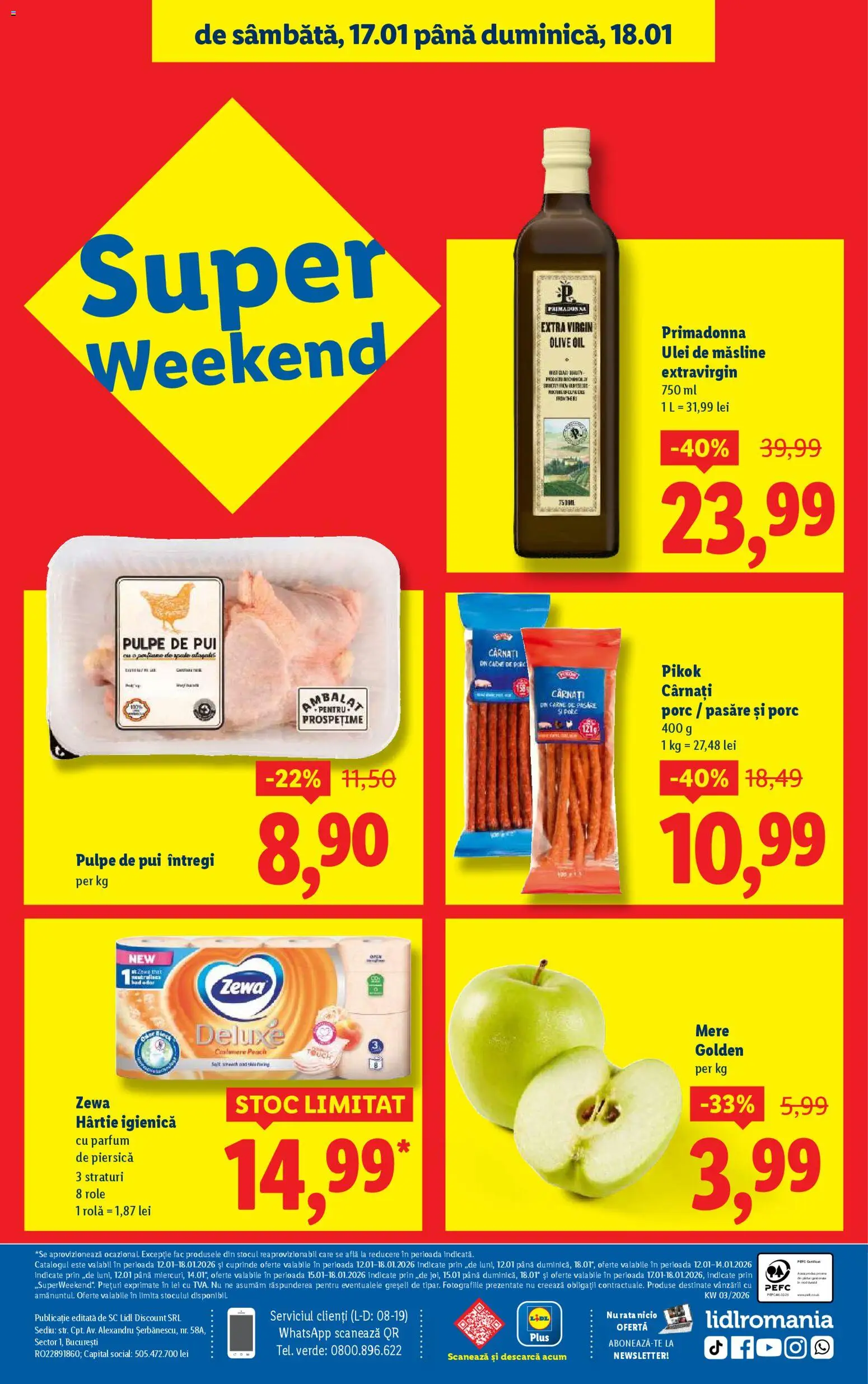 Catalog LIDL 12 - 17 Ianuarie 2026 | Pagina 64 | Produse: Role, Măsline, Ulei, Mere