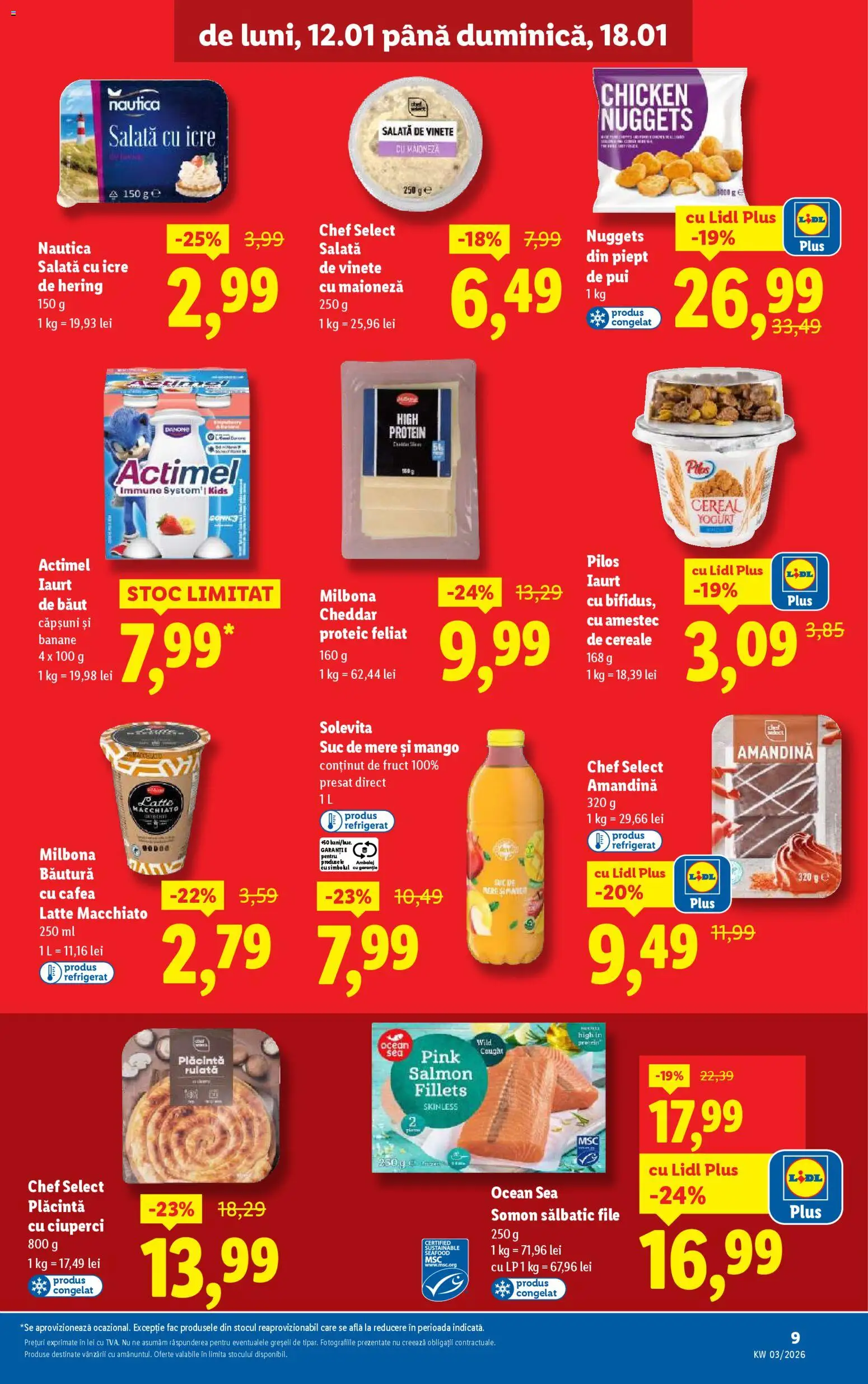 Catalog LIDL 12 - 17 Ianuarie 2026 | Pagina 9 | Produse: Iaurt, Mere, Banane, Cereale