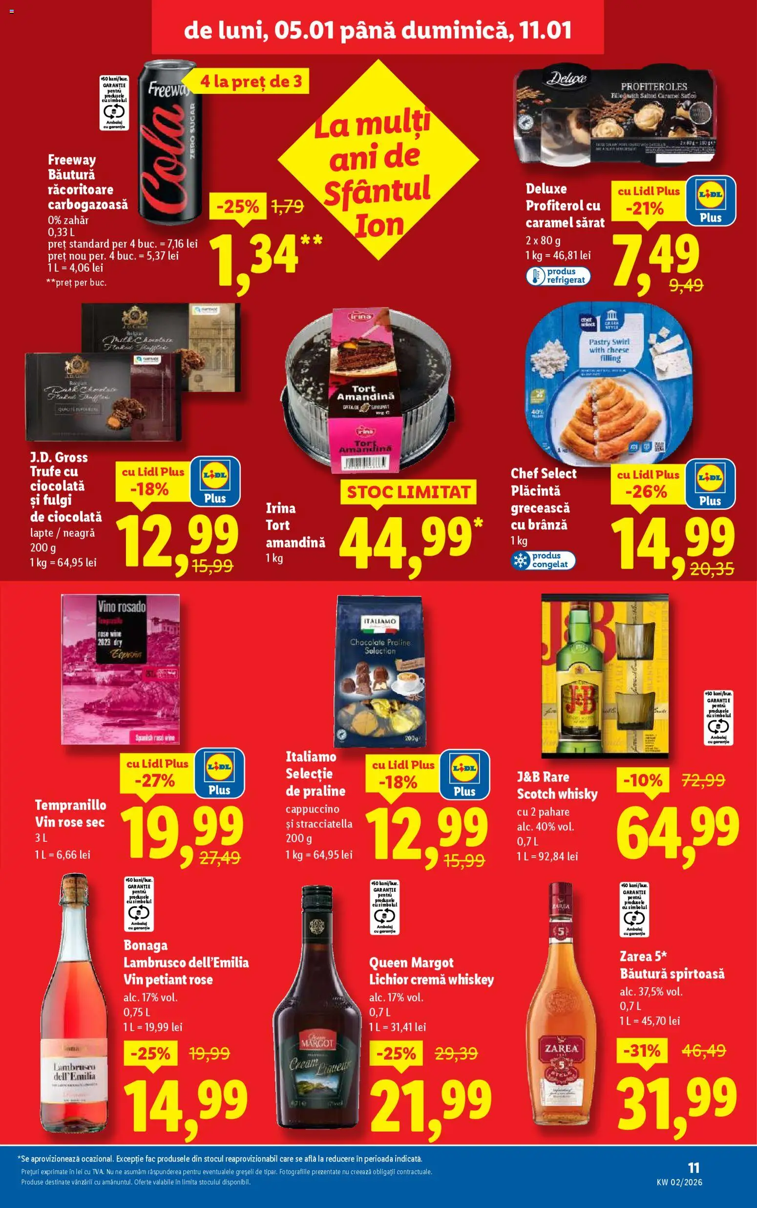 Catalog LIDL 5 - 10 Ianuarie 2026 | Pagina 11 | Produse: Pahare, Amerikan servis, Lapte, Kanca