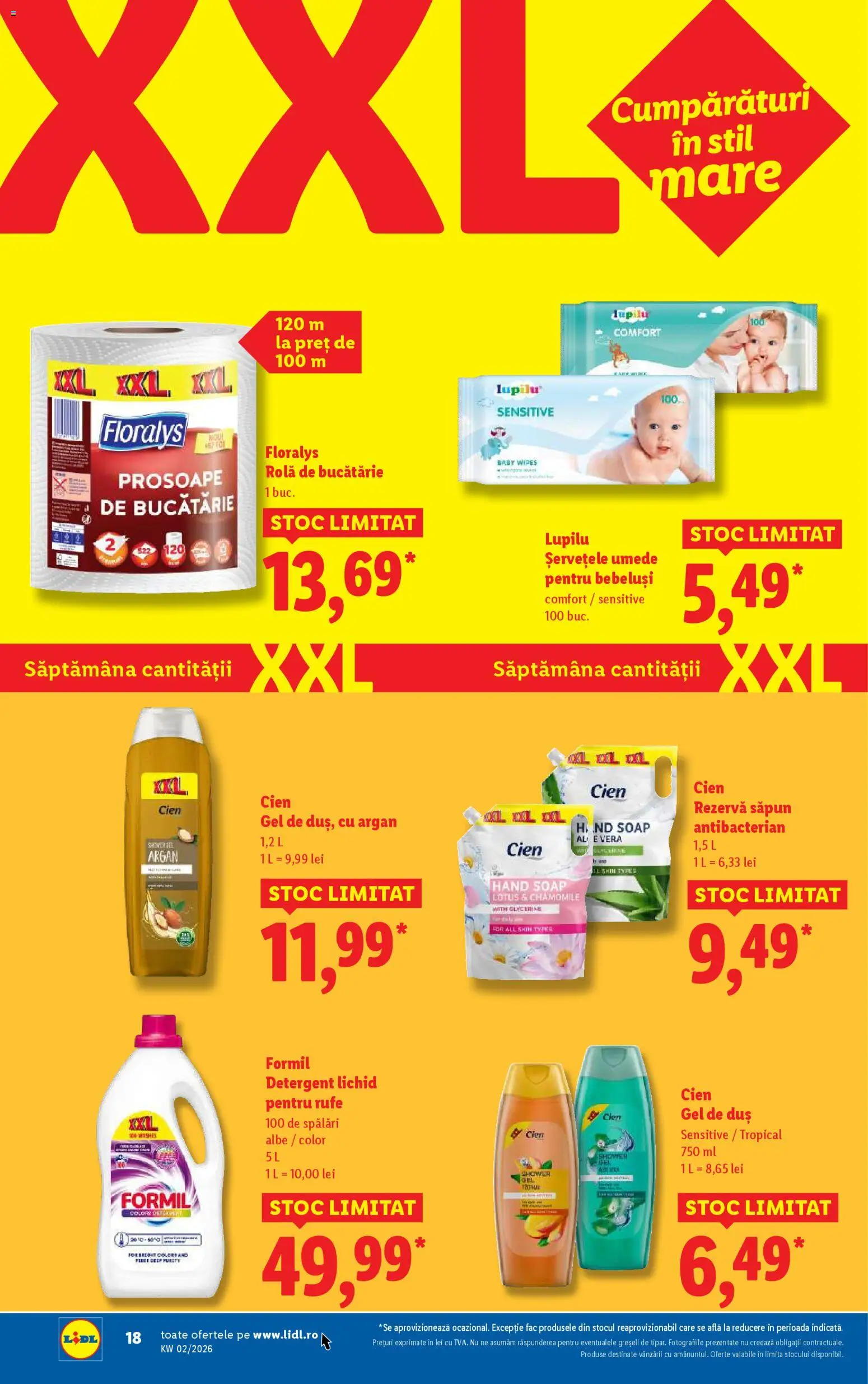 Catalog LIDL 5 - 10 Ianuarie 2026 | Pagina 18 | Produse: Prosoape de bucătărie, Duș, Săpun, Șervețele umede
