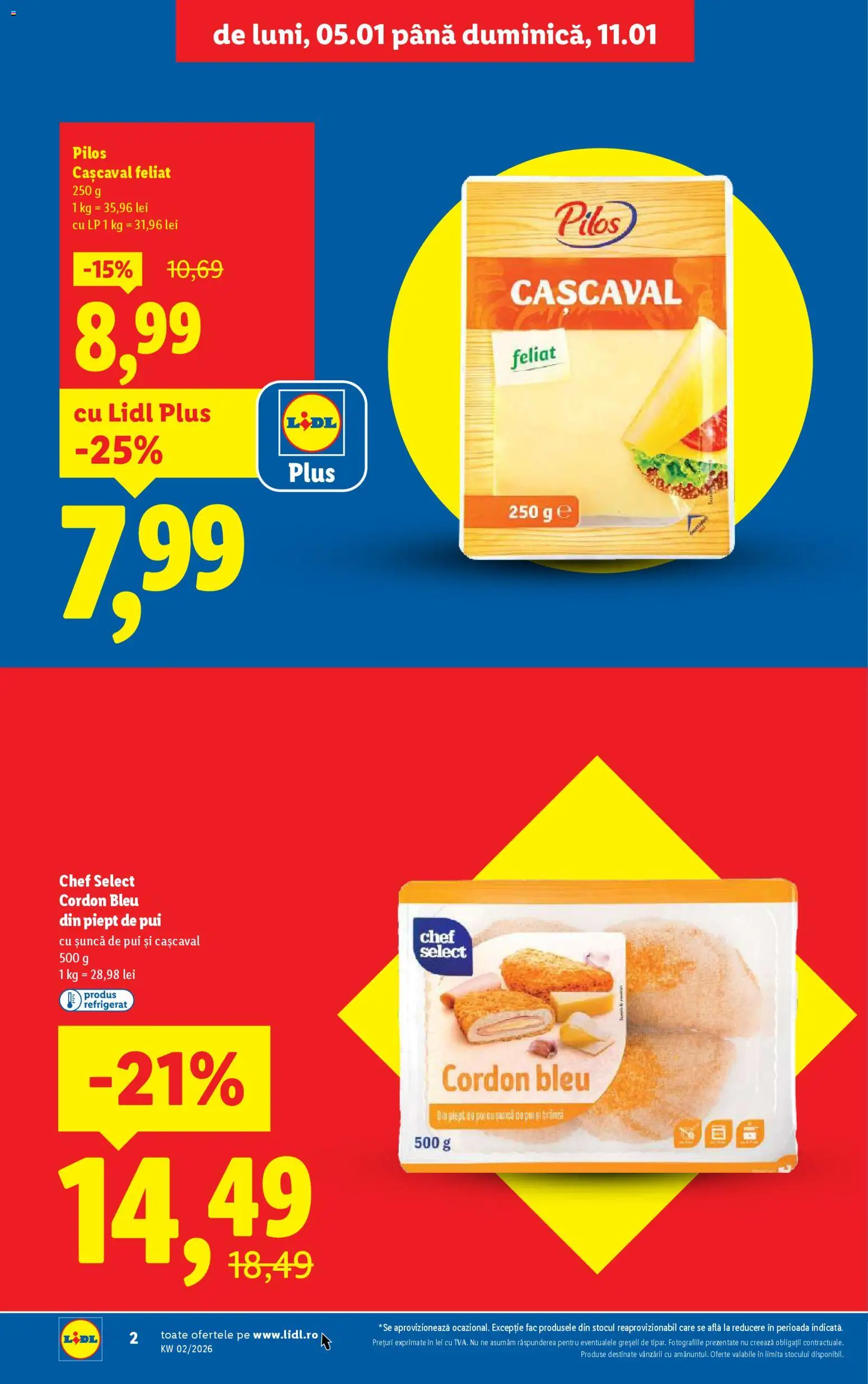 Catalog LIDL 5 - 10 Ianuarie 2026 | Pagina 2 | Produse: Toplar, Hacıyatmaz Kedi Oyuncağı, Cașcaval, Șuncă