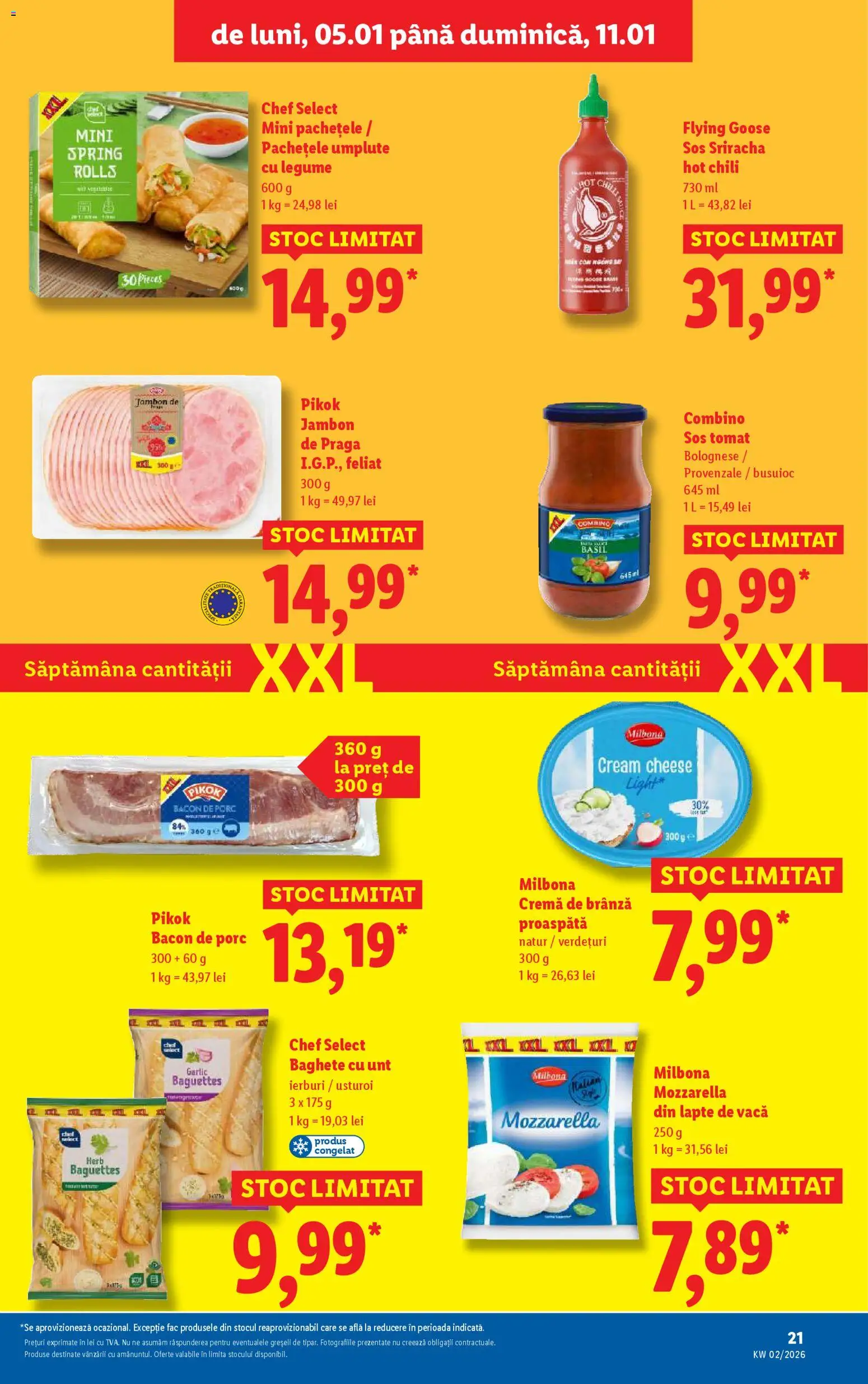 Catalog LIDL 5 - 10 Ianuarie 2026 | Pagina 21 | Produse: Mozzarella, Brânză, Cremă, Sos