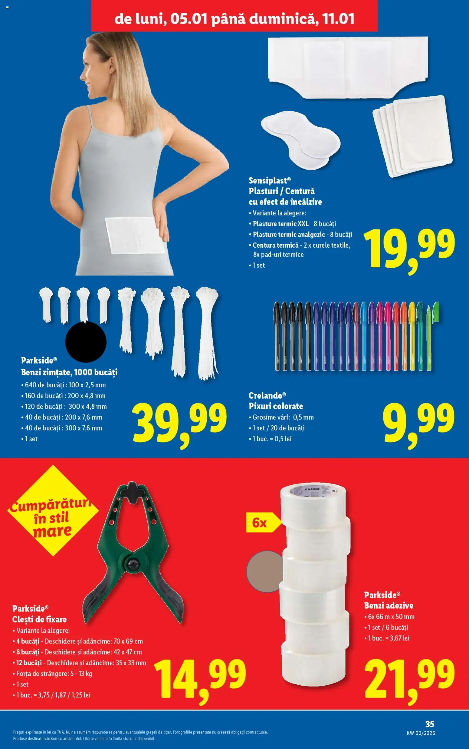 Catalog LIDL 5 - 10 Ianuarie 2026 | Pagina 35 | Produse: Plasturi
