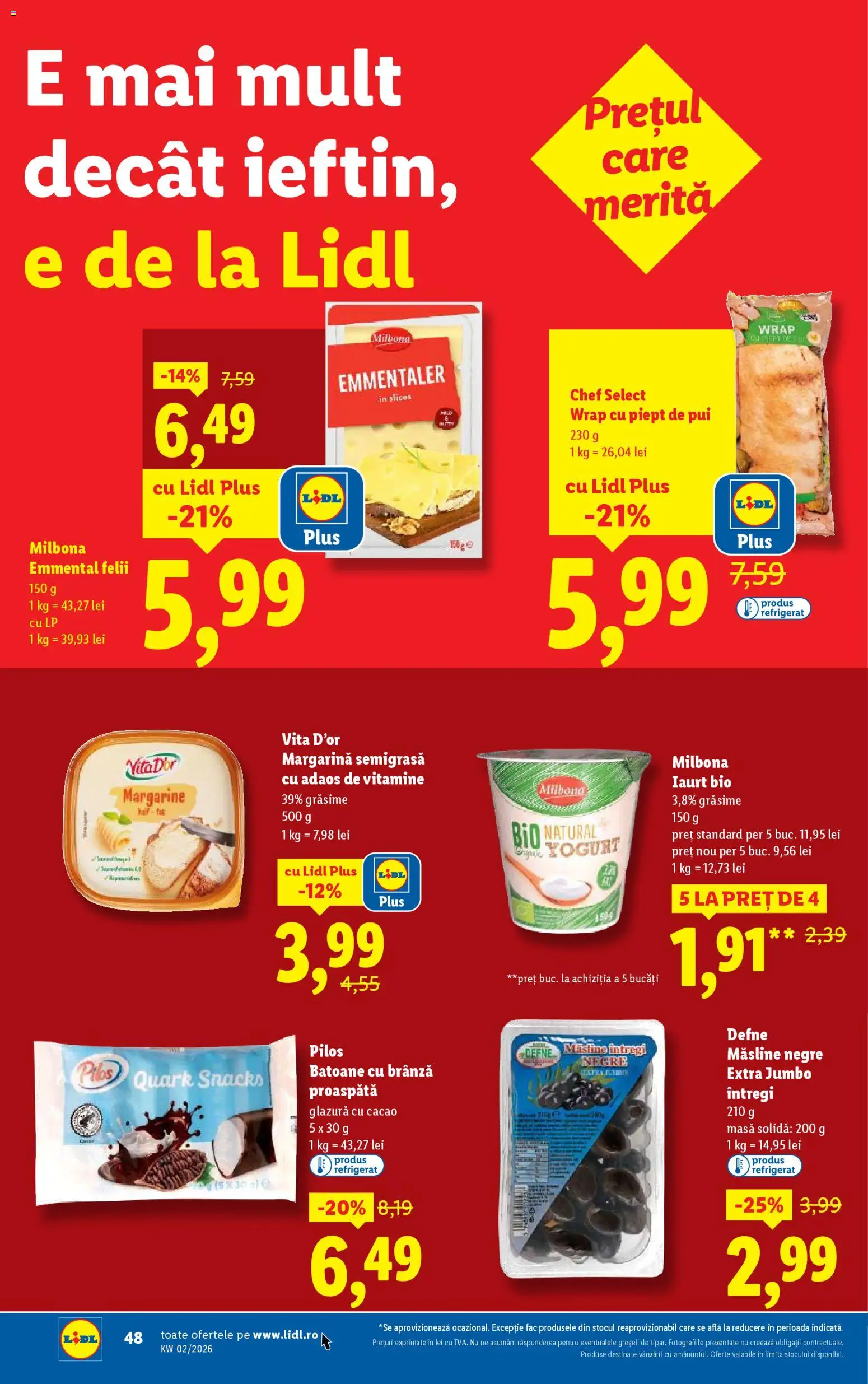 Catalog LIDL 5 - 10 Ianuarie 2026 | Pagina 48 | Produse: Şerit ödül, Hijyenik ped, Toplar, Masă