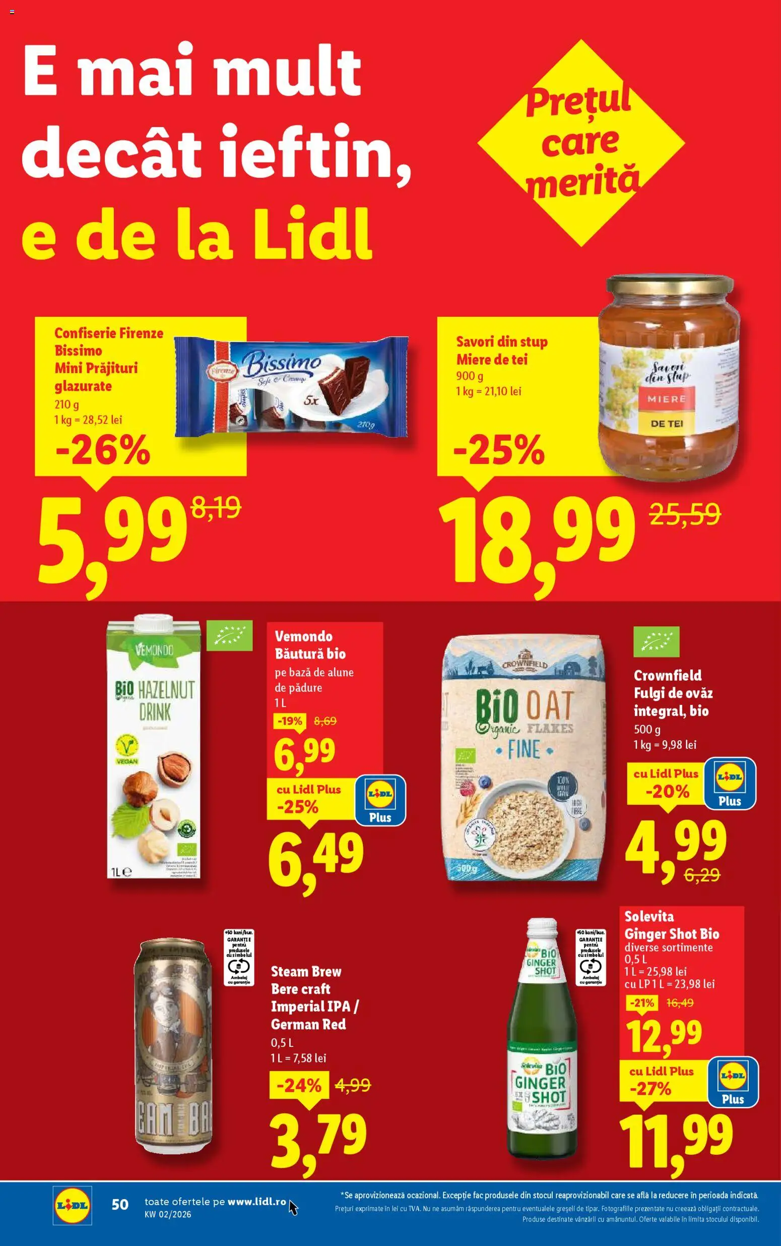 Catalog LIDL 5 - 10 Ianuarie 2026 | Pagina 50 | Produse: Şerit ödül, Alune, Bere, Fulgi
