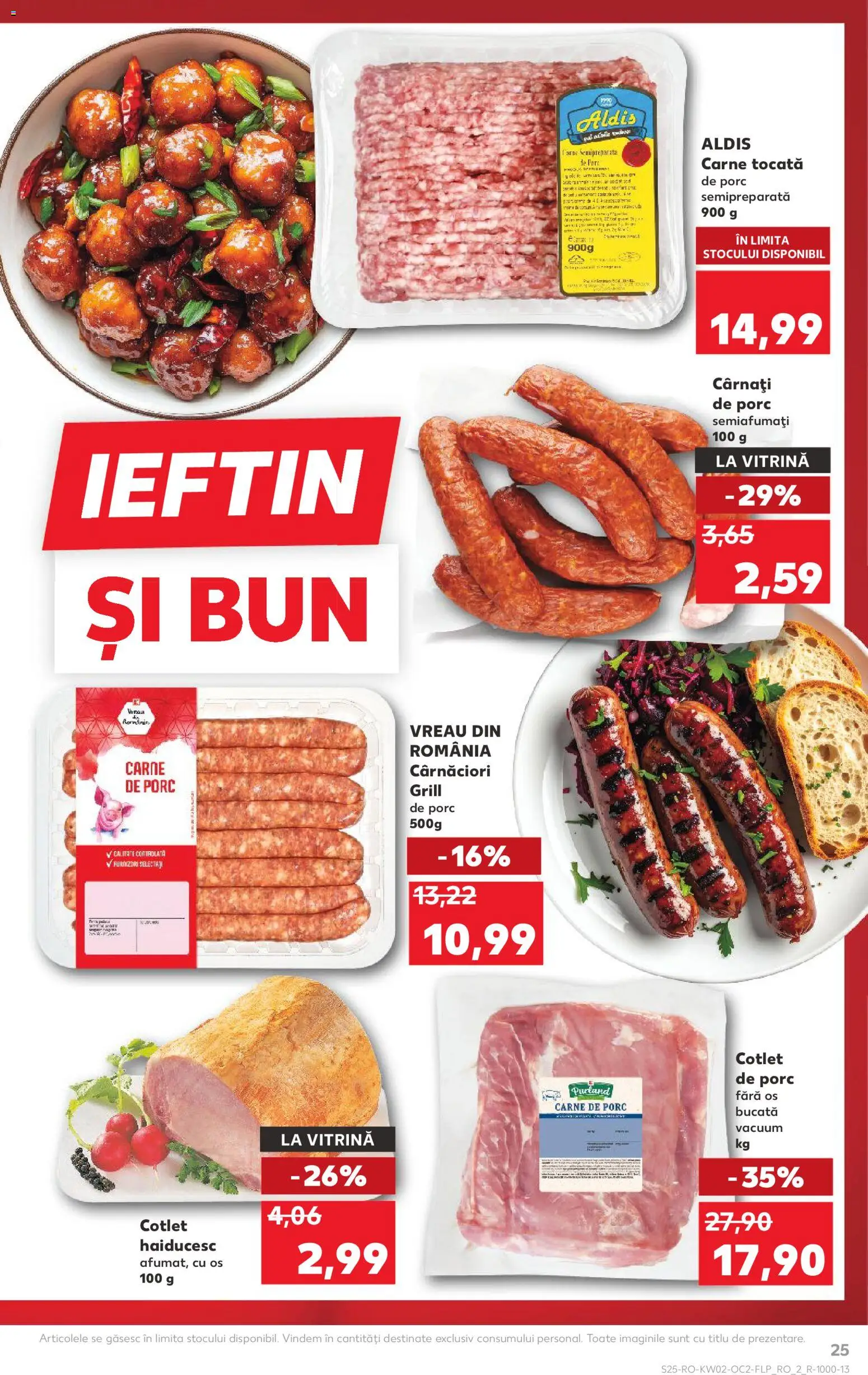 Catalog Kaufland 7 - 12 Ianuarie 2026 | Pagina 25 | Produse: Grill, Vitrină, Carne tocată, Cârnați