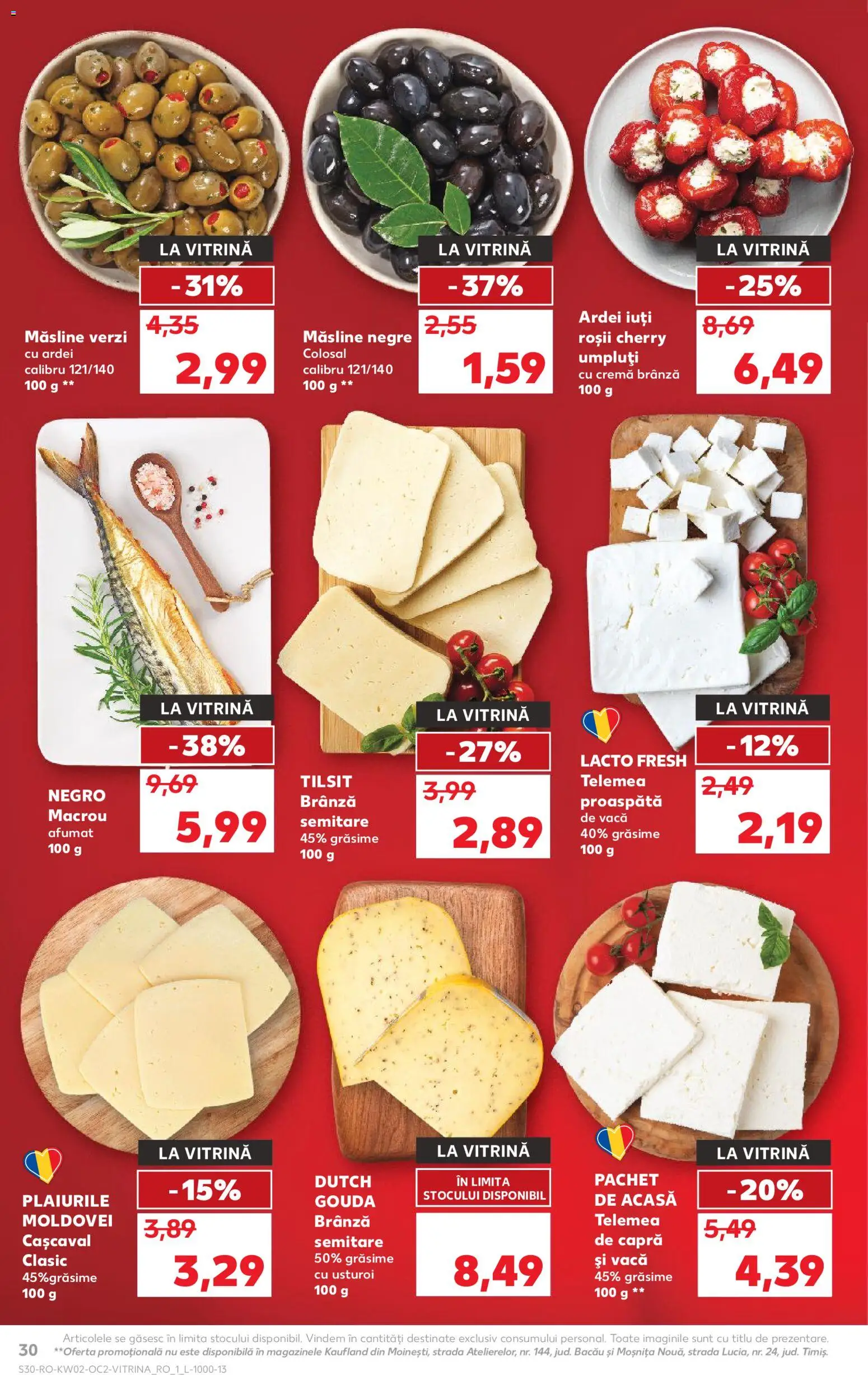 Catalog Kaufland 7 - 12 Ianuarie 2026 | Pagina 30 | Produse: Hijyenik ped, Vitrină, Roșii, Usturoi