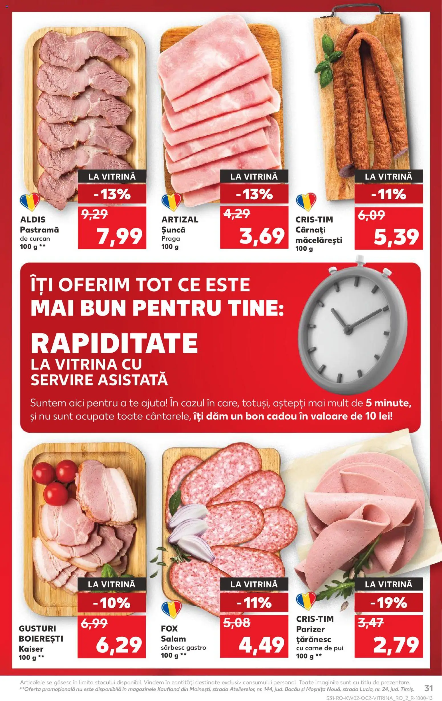 Catalog Kaufland 7 - 12 Ianuarie 2026 | Pagina 31 | Produse: Vitrină, Șuncă, Carne De Pui, Parizer