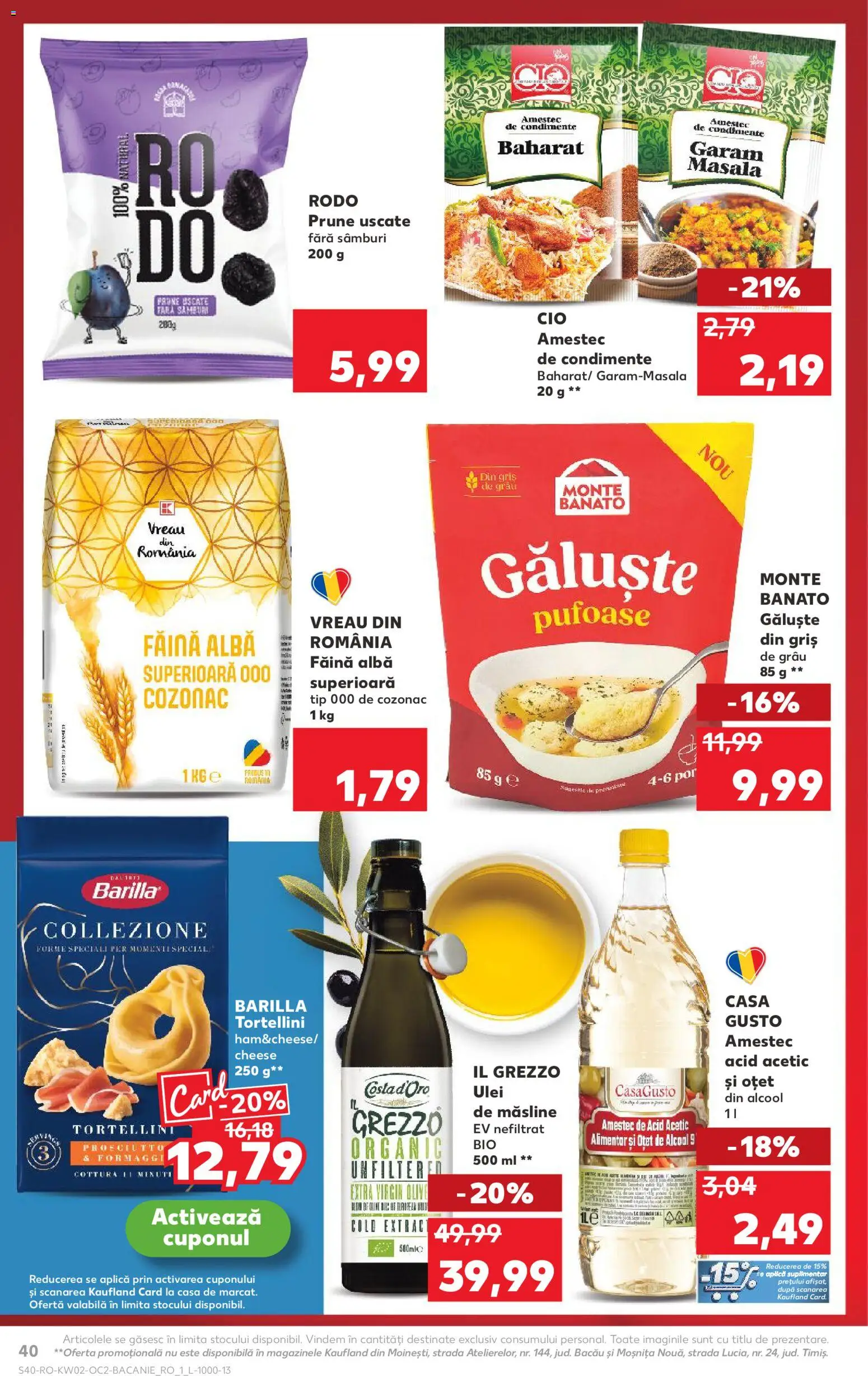 Catalog Kaufland 7 - 12 Ianuarie 2026 | Pagina 40 | Produse: Măsline, Ulei, Făină, Condimente