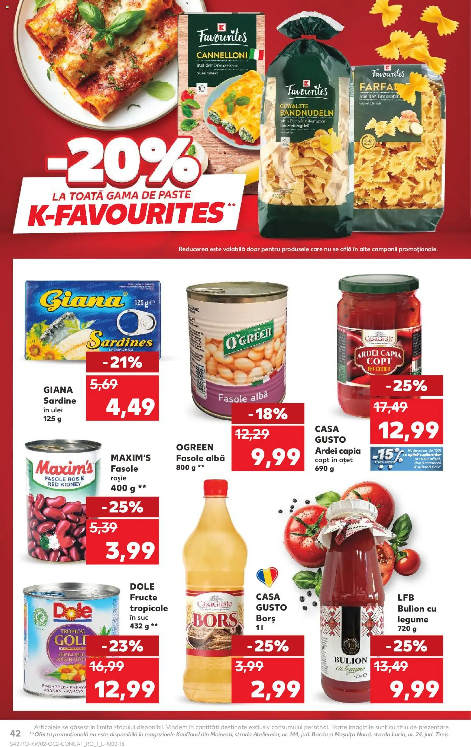Catalog Kaufland 7 - 12 Ianuarie 2026 | Pagina 42 | Produse: Borș, Ardei, Ananas, Paste