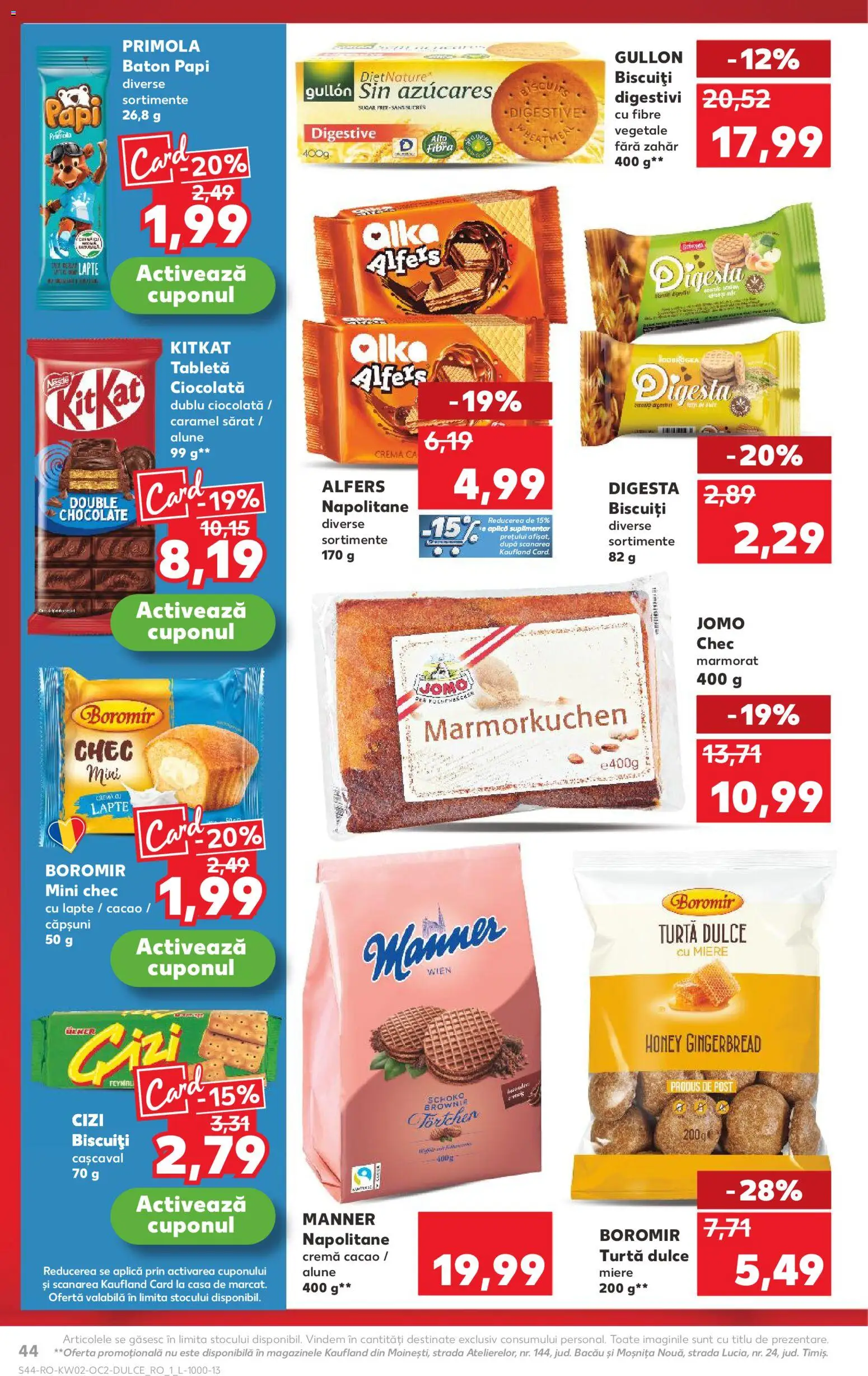 Catalog Kaufland 7 - 12 Ianuarie 2026 | Pagina 44 | Produse: Cașcaval, Napolitane, Ciocolată, Zahăr