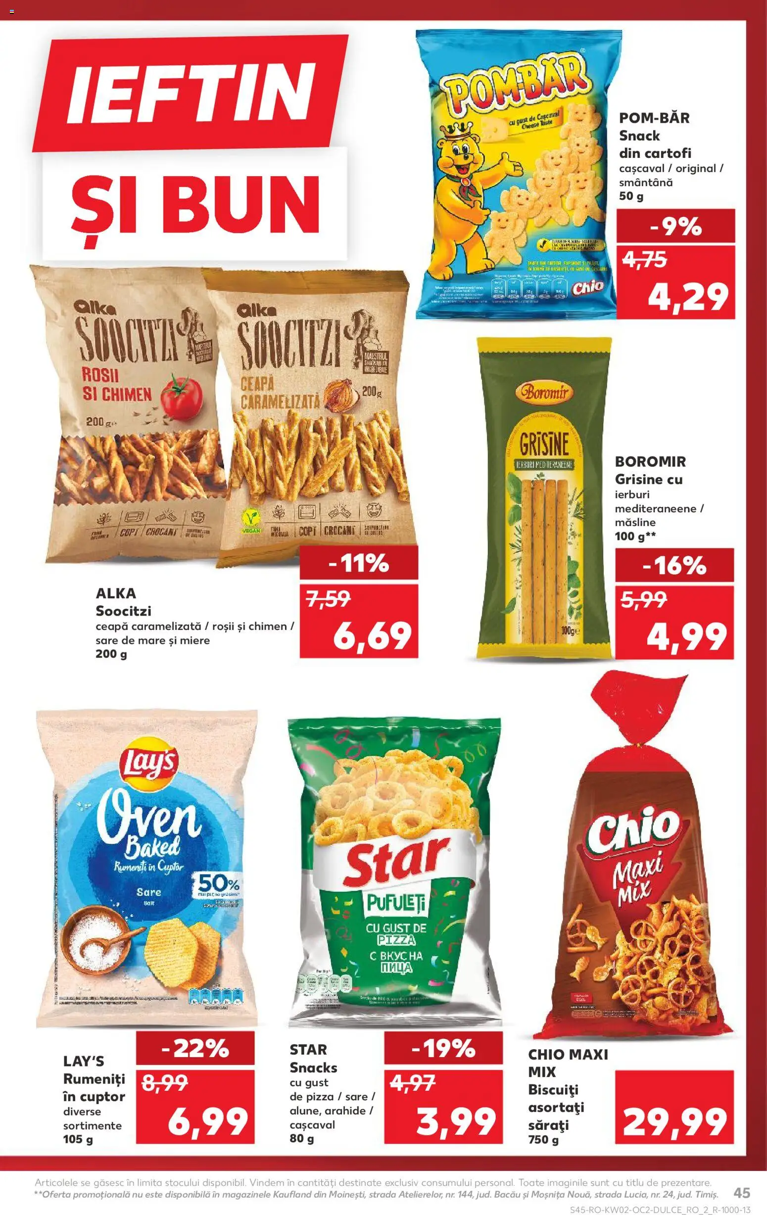 Catalog Kaufland 7 - 12 Ianuarie 2026 | Pagina 45 | Produse: Cuptor, Cașcaval, Arahide, Pufuleți