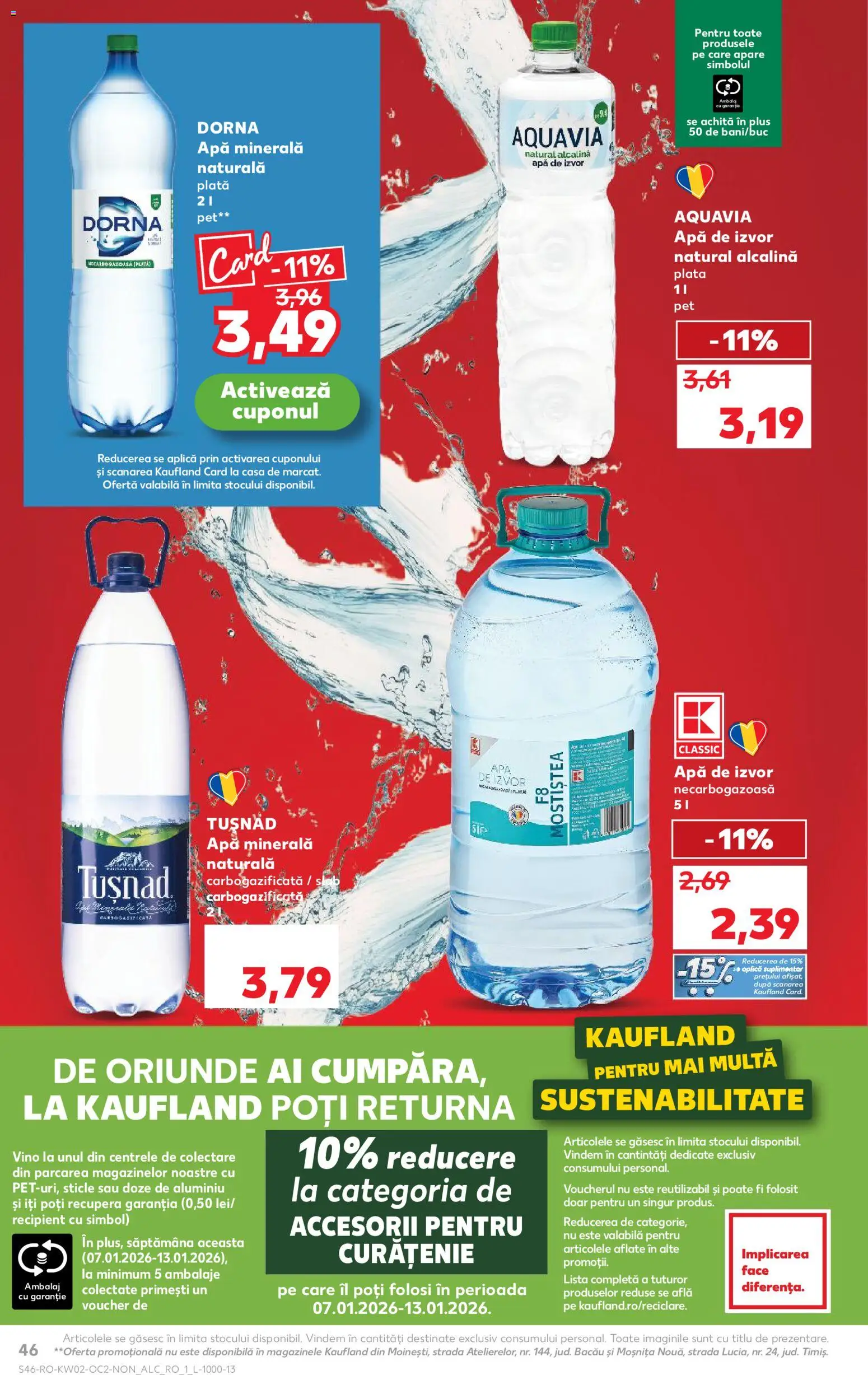 Catalog Kaufland 7 - 12 Ianuarie 2026 | Pagina 46 | Produse: Yazı tahtası kalemi, Apă