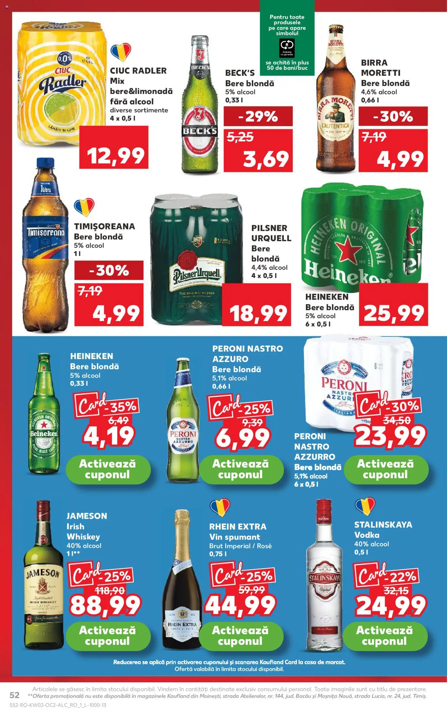 Catalog Kaufland 7 - 12 Ianuarie 2026 | Pagina 52 | Produse: Vin, Bere, Vodka, Whiskey