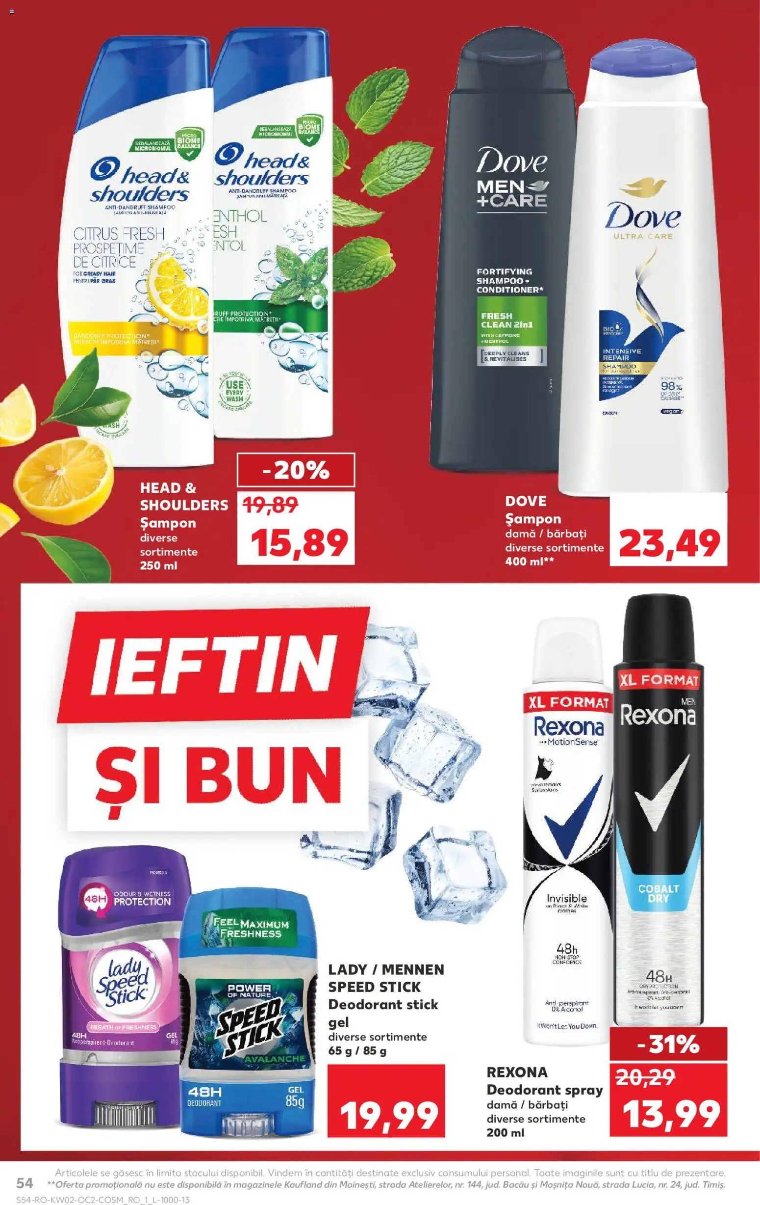 Catalog Kaufland 7 - 12 Ianuarie 2026 | Pagina 54 | Produse: Pomelo, Șampon, Deodorant