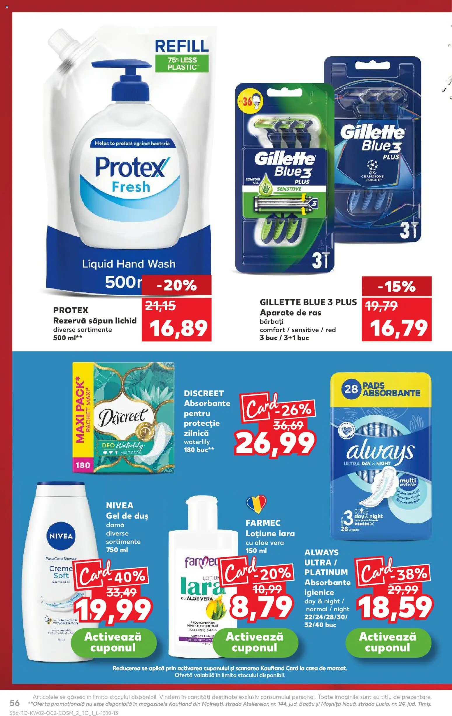 Catalog Kaufland 7 - 12 Ianuarie 2026 | Pagina 56 | Produse: Body, Duș, Săpun lichid, Rezervă săpun