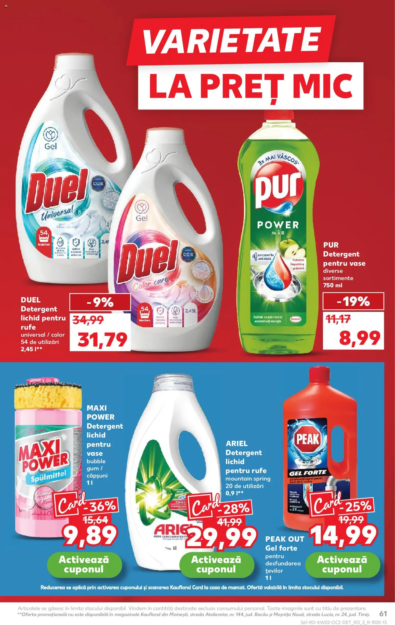 Catalog Kaufland 7 - 12 Ianuarie 2026 | Pagina 61 | Produse: Detergent, Căpșuni