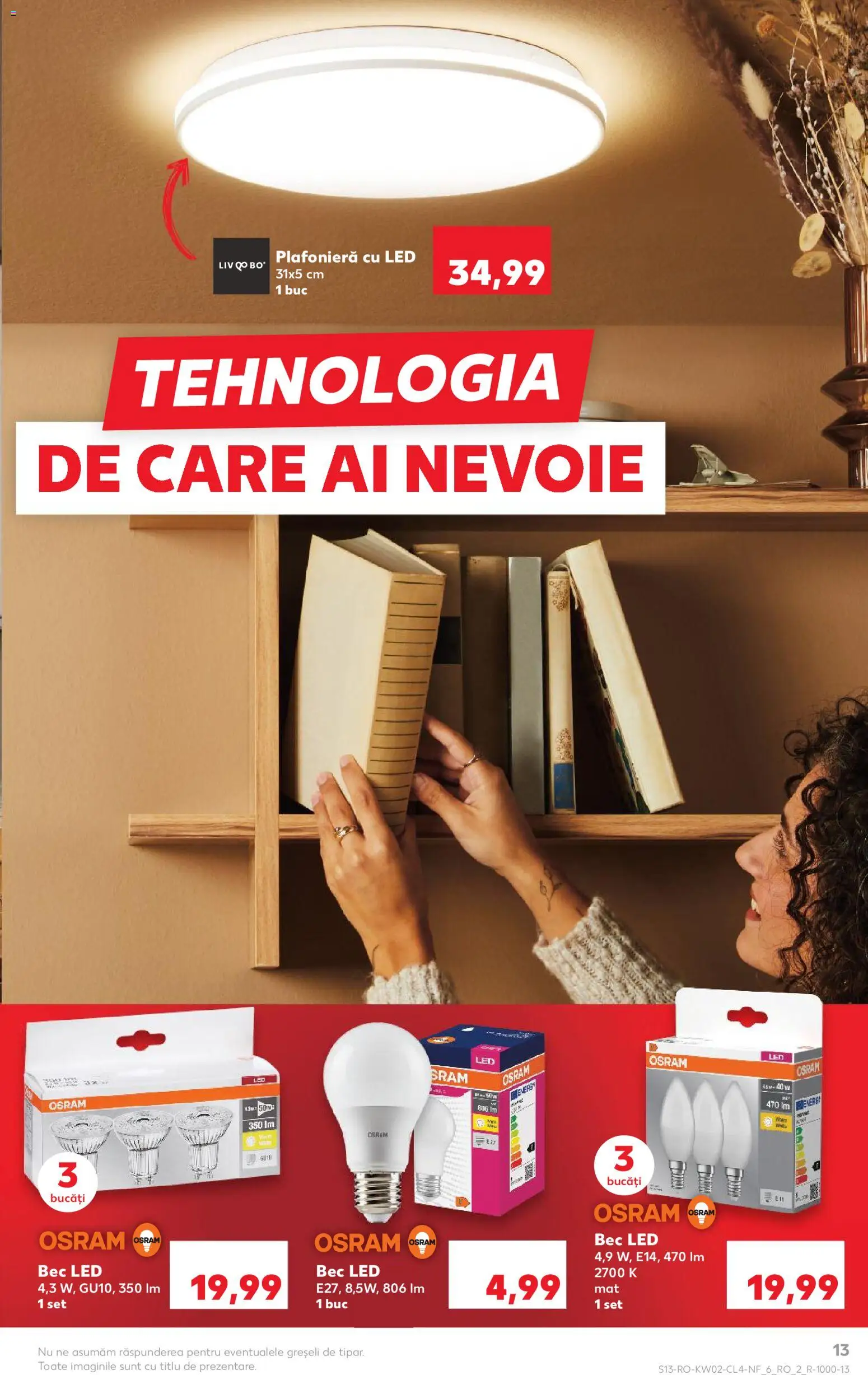 Catalog Kaufland 7 - 12 Ianuarie 2026 | Pagina 13 | Produse: Bec, Plafonieră, Babak