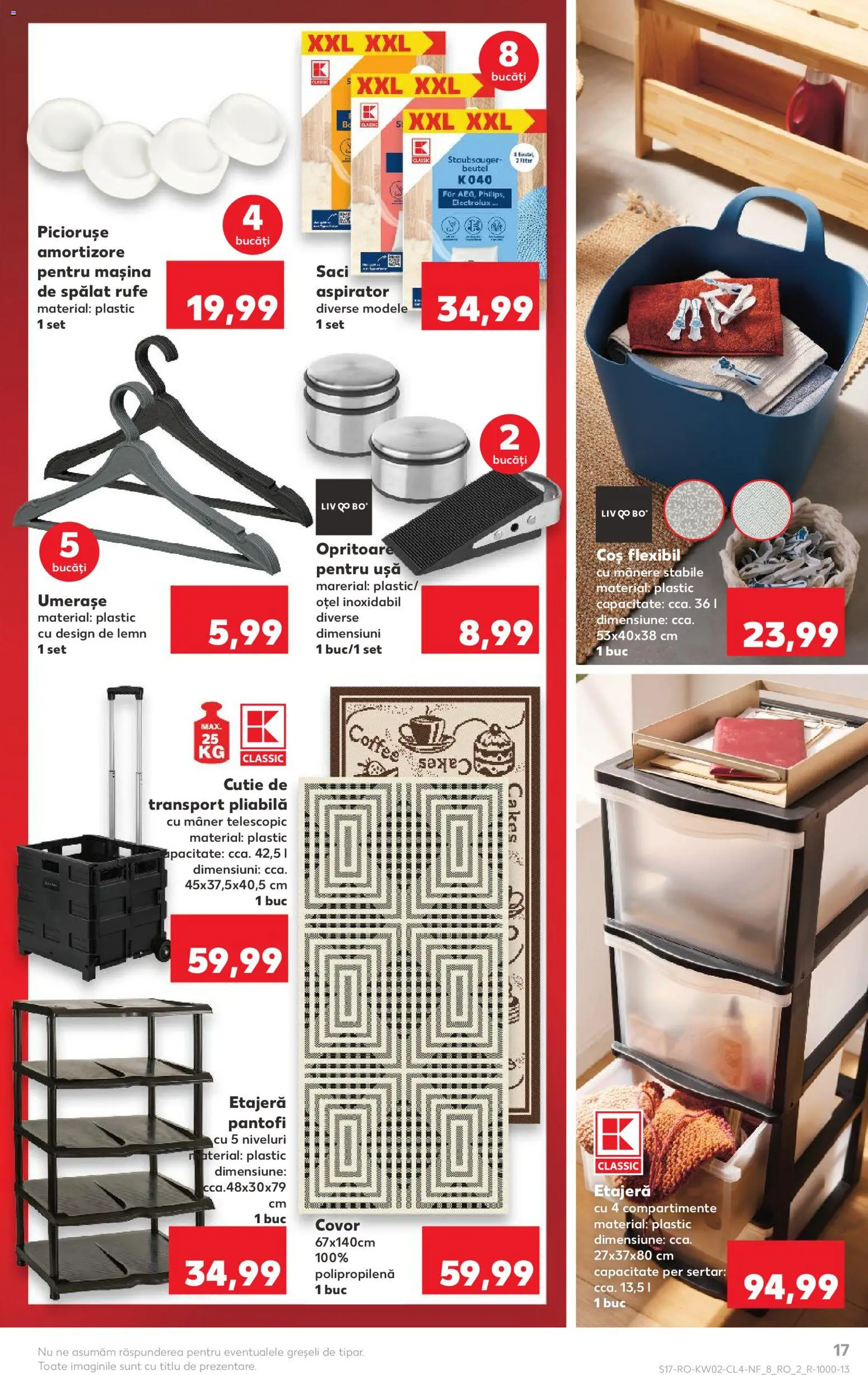 Catalog Kaufland 7 - 12 Ianuarie 2026 | Pagina 17 | Produse: Mașină De Spălat, Pantofi, Coș, Cutie