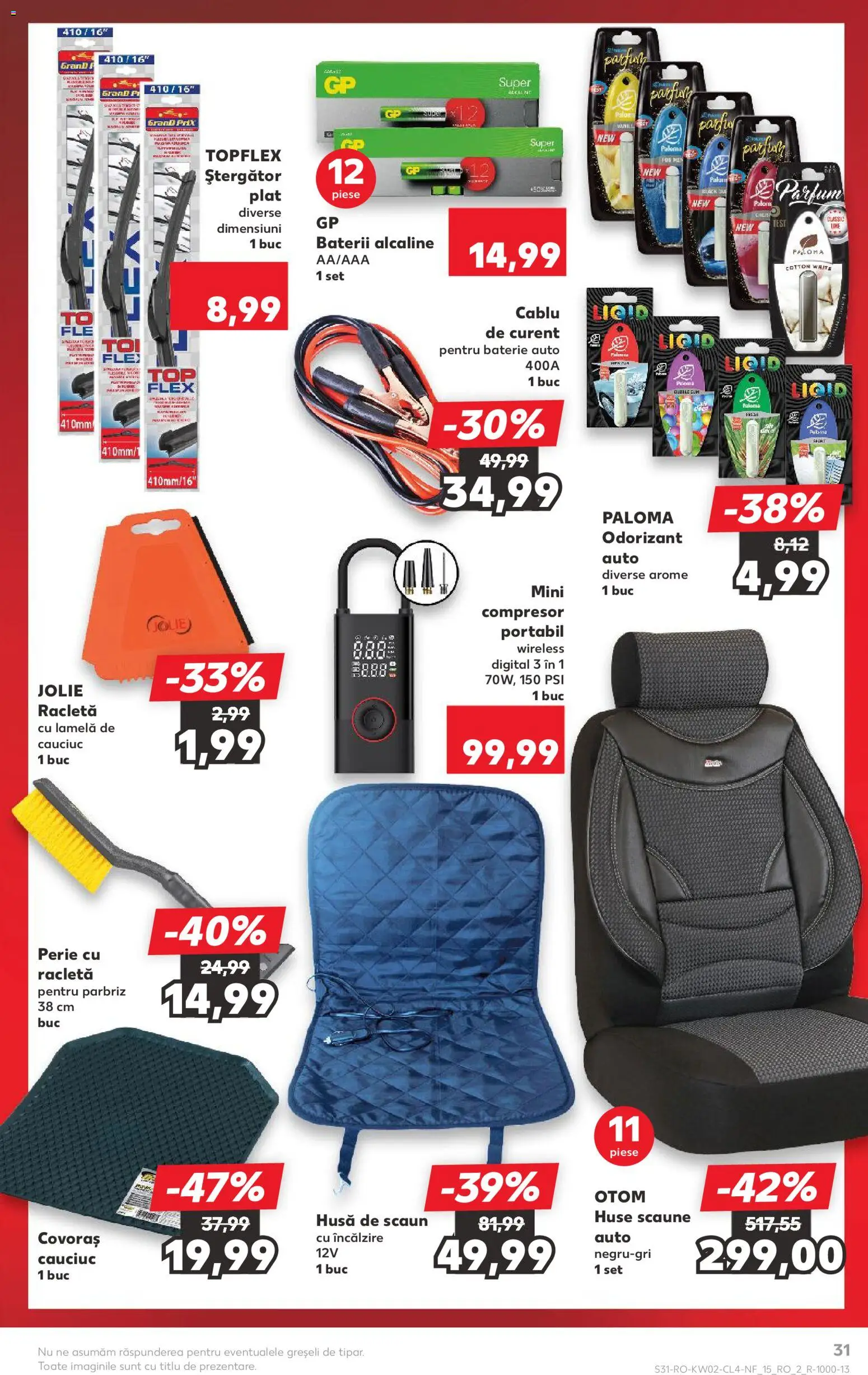 Catalog Kaufland 7 - 12 Ianuarie 2026 | Pagina 31 | Produse: Cablu, Scaun, Baterie, Perie