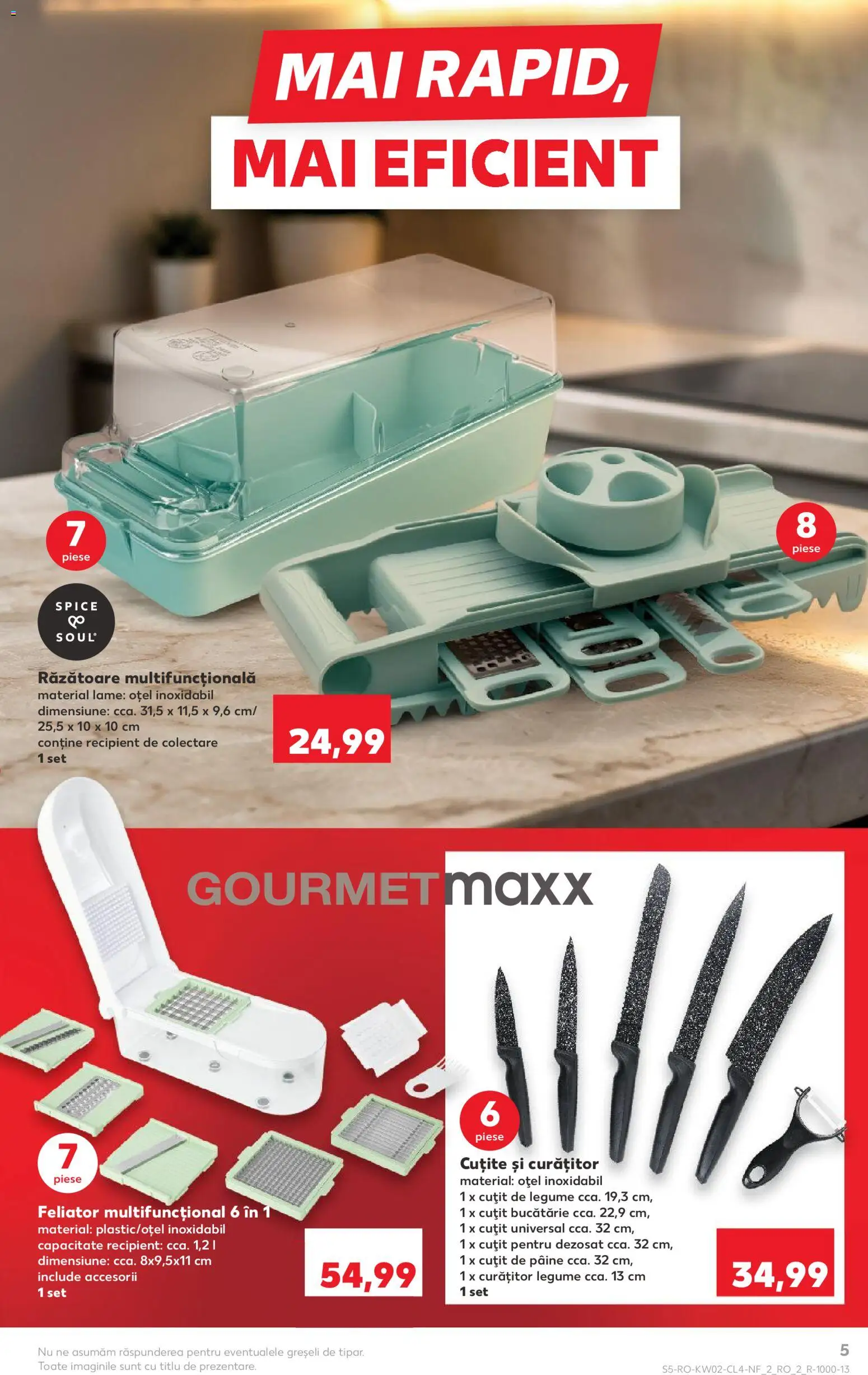 Catalog Kaufland 7 - 12 Ianuarie 2026 | Pagina 5 | Produse: Feliator, Răzătoare, Cuțit, Legume