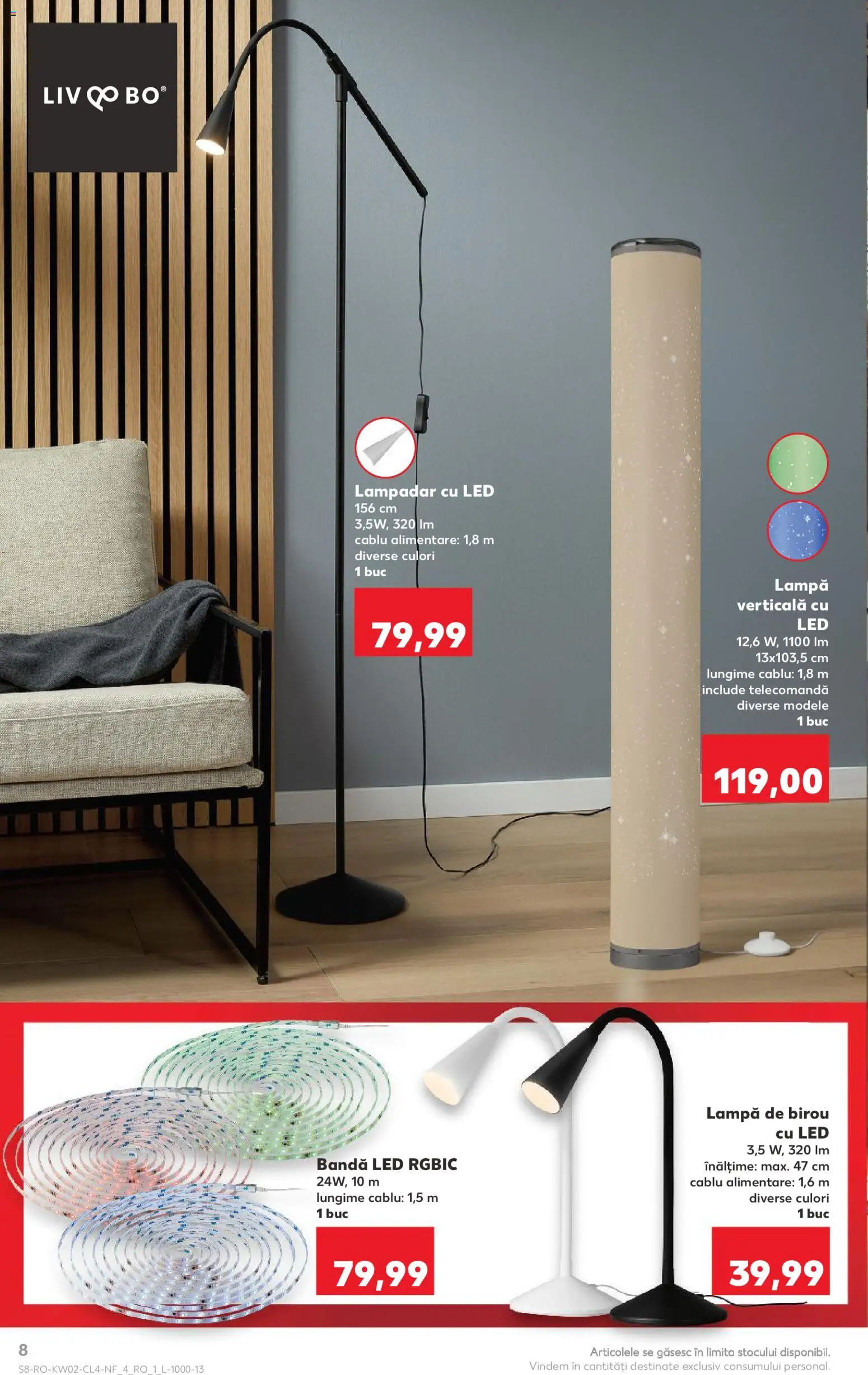 Catalog Kaufland 7 - 12 Ianuarie 2026 | Pagina 8 | Produse: Cablu, Babak, Lampă, Lampă De Birou